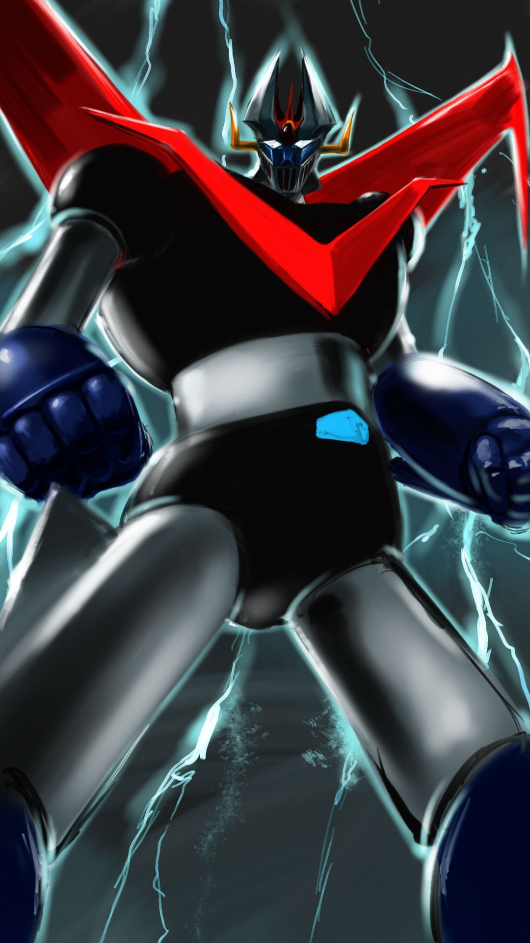 Anime 1080x1920 anime mechs Great Mazinger Great Mazinger (Series) Super Robot Taisen artwork digital art fan art