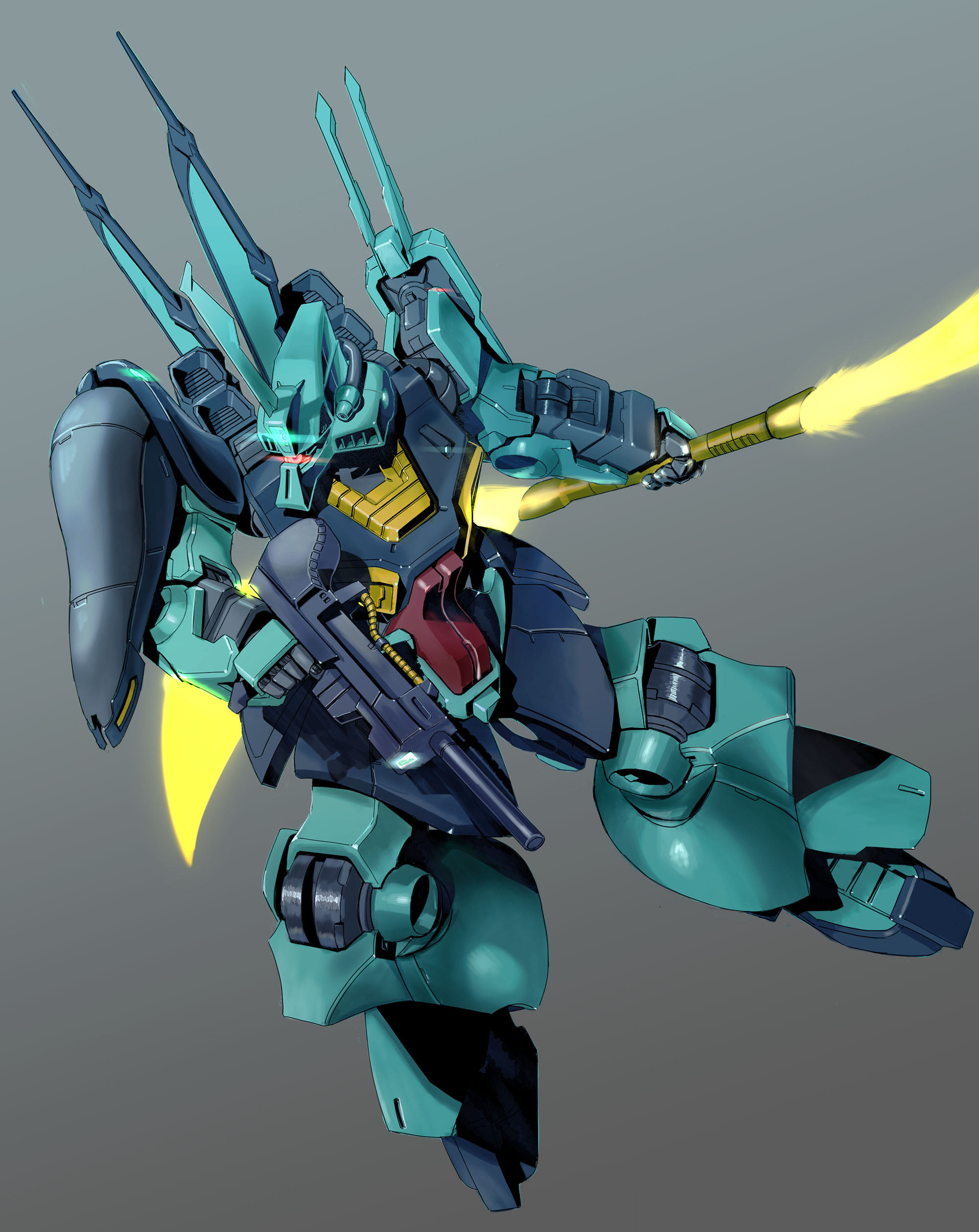Anime 2000x2518 Dijeh Mobile Suit Mobile Suit Zeta Gundam anime mechs Super Robot Taisen artwork digital art fan art