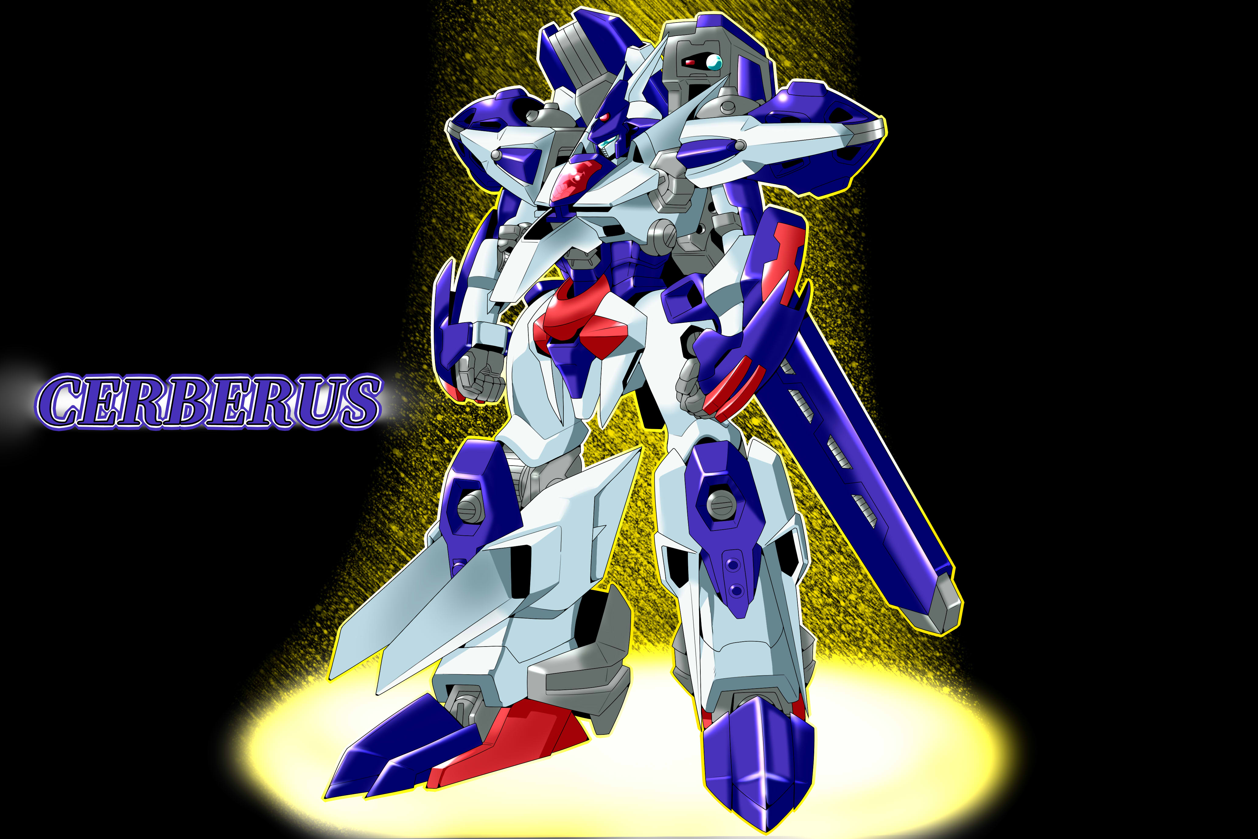 Anime 4133x2755 Cerberus (Super Robot Wars) Super Robot Taisen anime mechs artwork digital art fan art