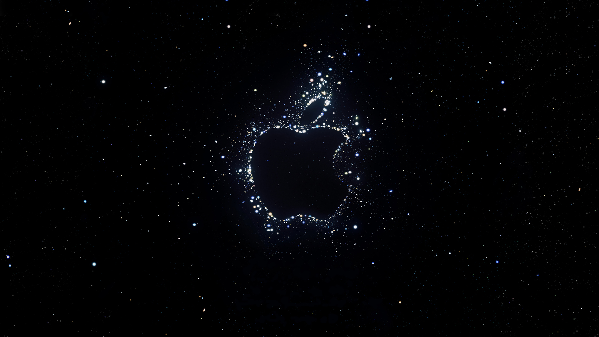 General 1920x1080 technology black background space stars Apple Inc. brand