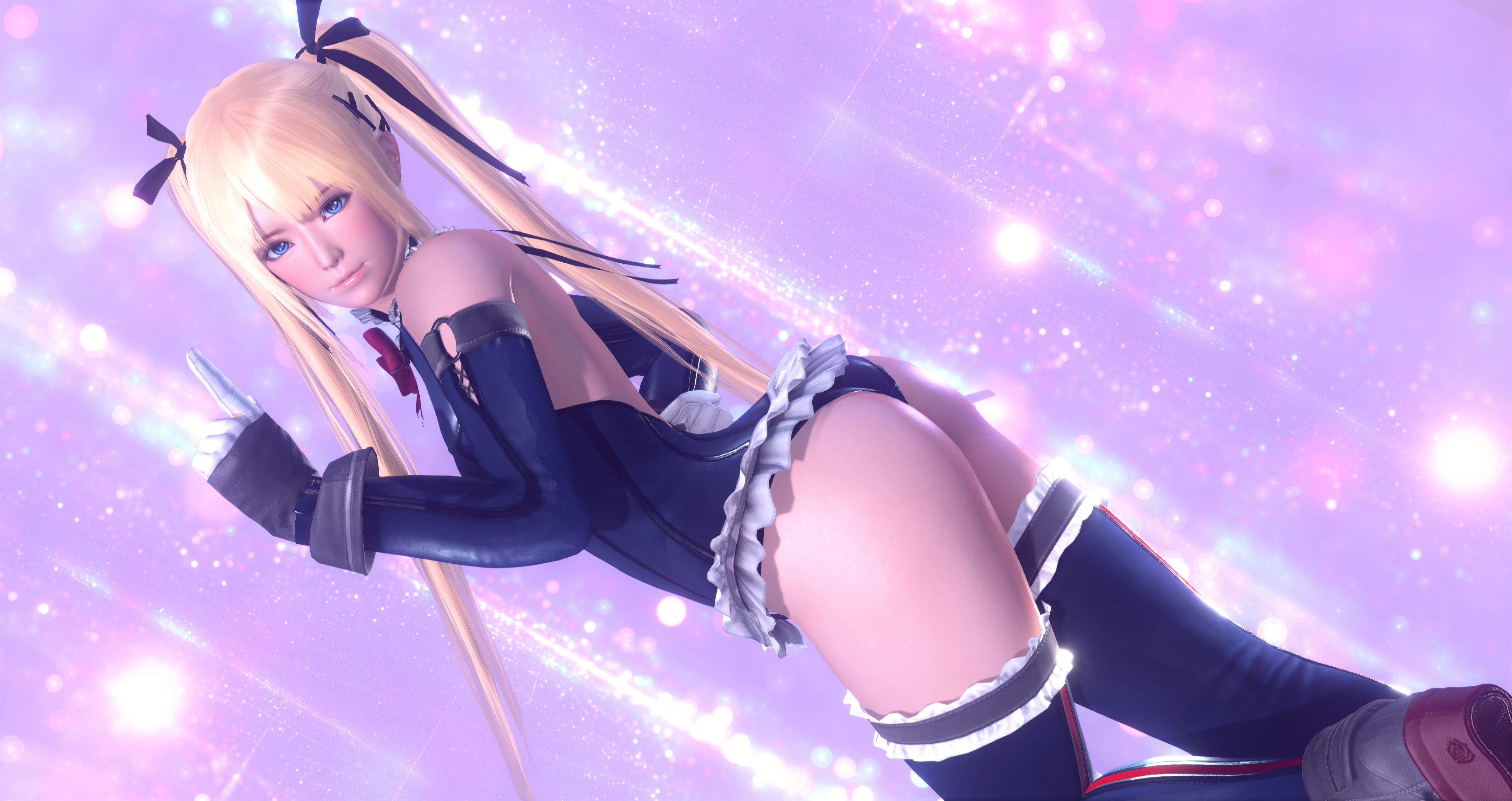 Wallpaper girl, hot, sexy, dead or alive, blue, anime, blonde, babe for  mobile and desktop, section сёнэн, resolution 3840x2160 - download