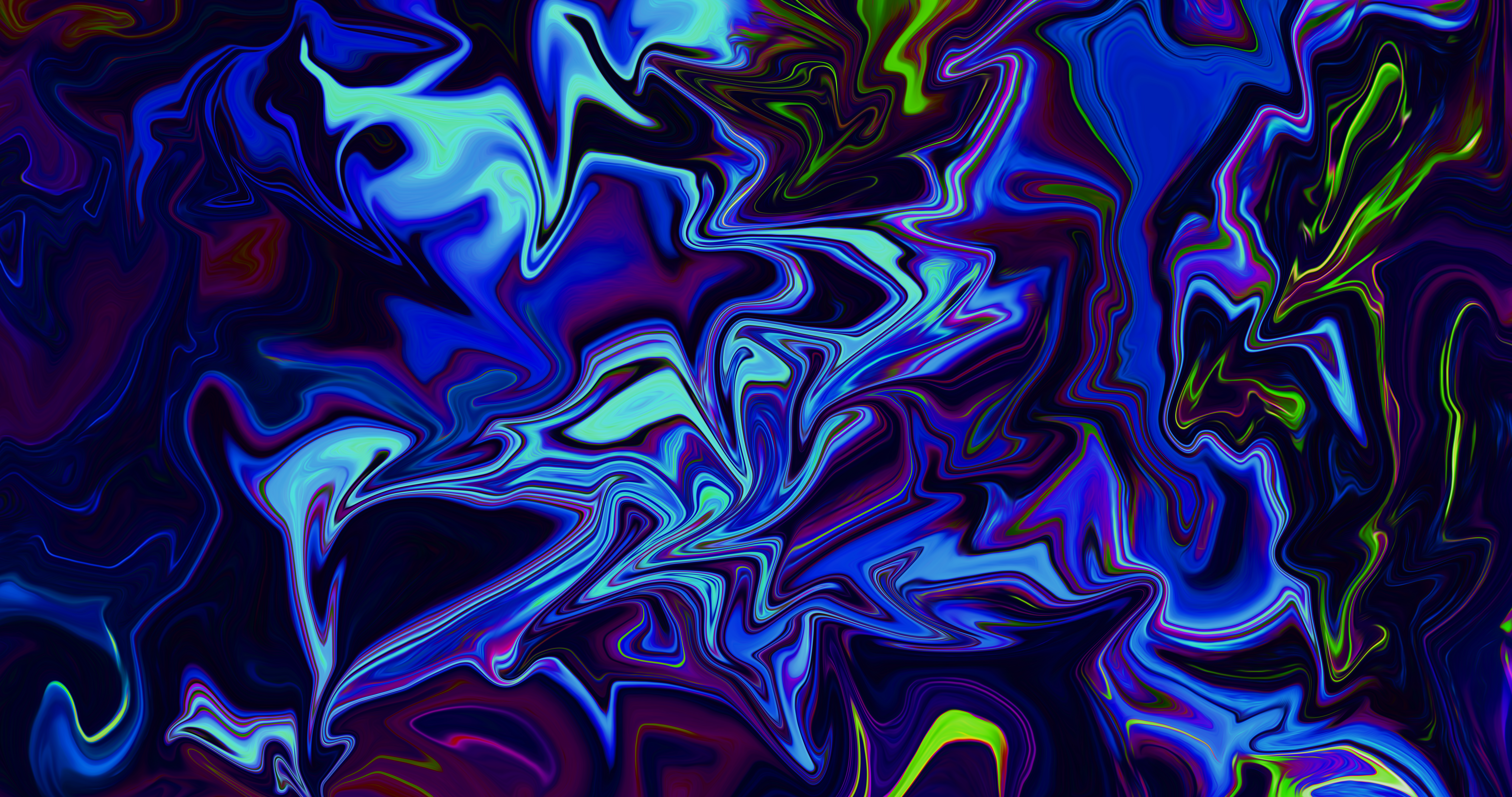 General 8192x4320 abstract shapes colorful fluid liquid artwork digital art paint brushes neon blue purple dark 8 K