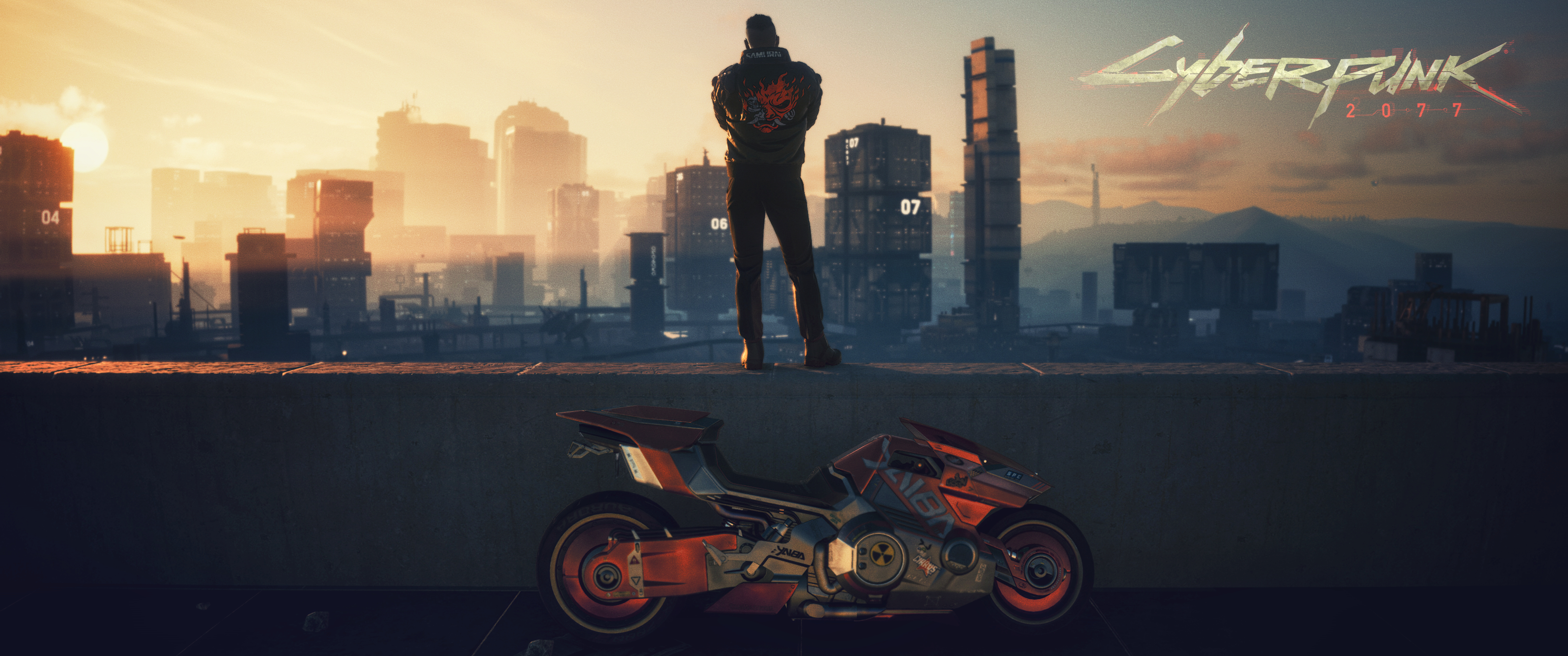 General 3440x1440 Cyberpunk 2077 motorcycle video games PC gaming vehicle