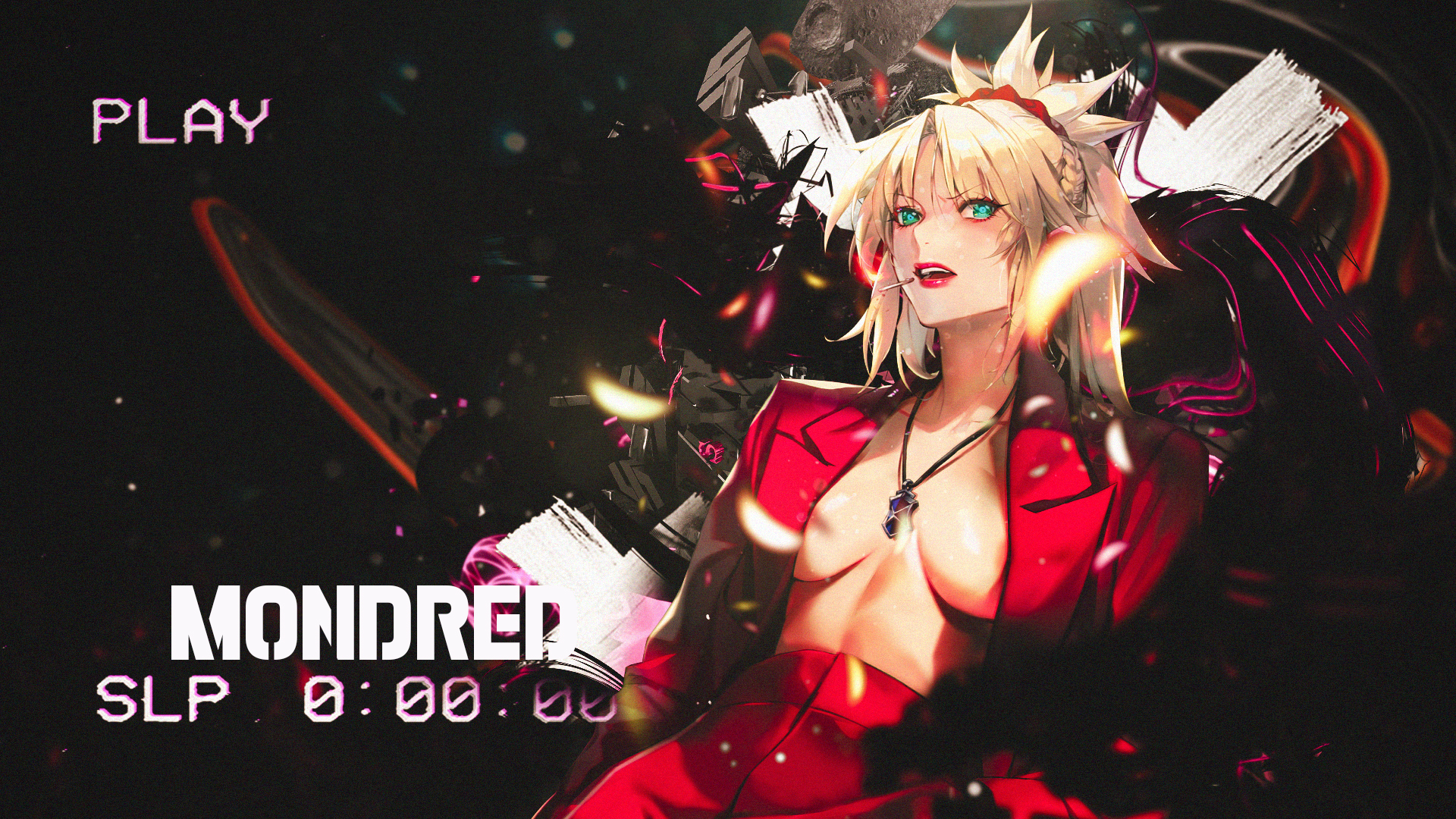 Anime 1920x1080 anime girls anime boobs blonde Fate series Mordred (Fate/Apocrypha)