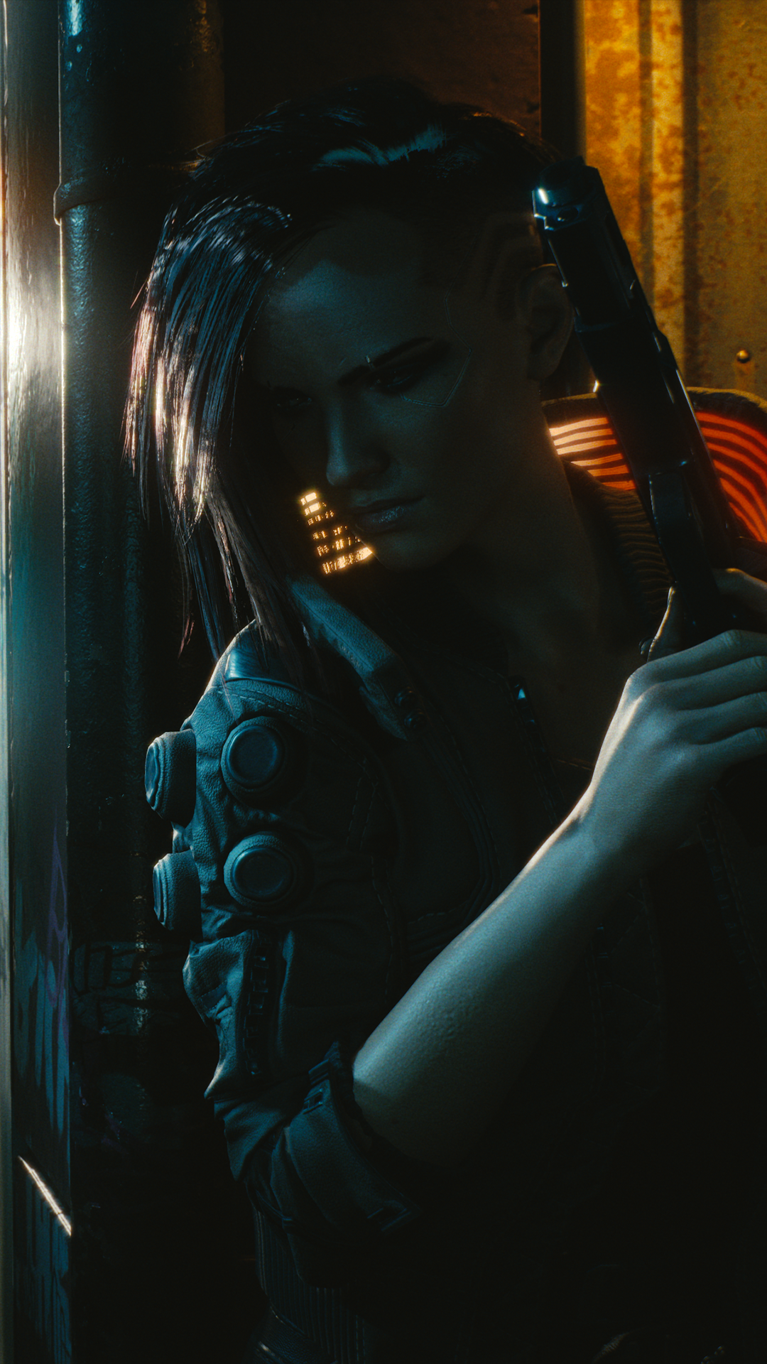 General 1080x1920 Cyberpunk 2077 video games video game girls girls with guns PC gaming CGI