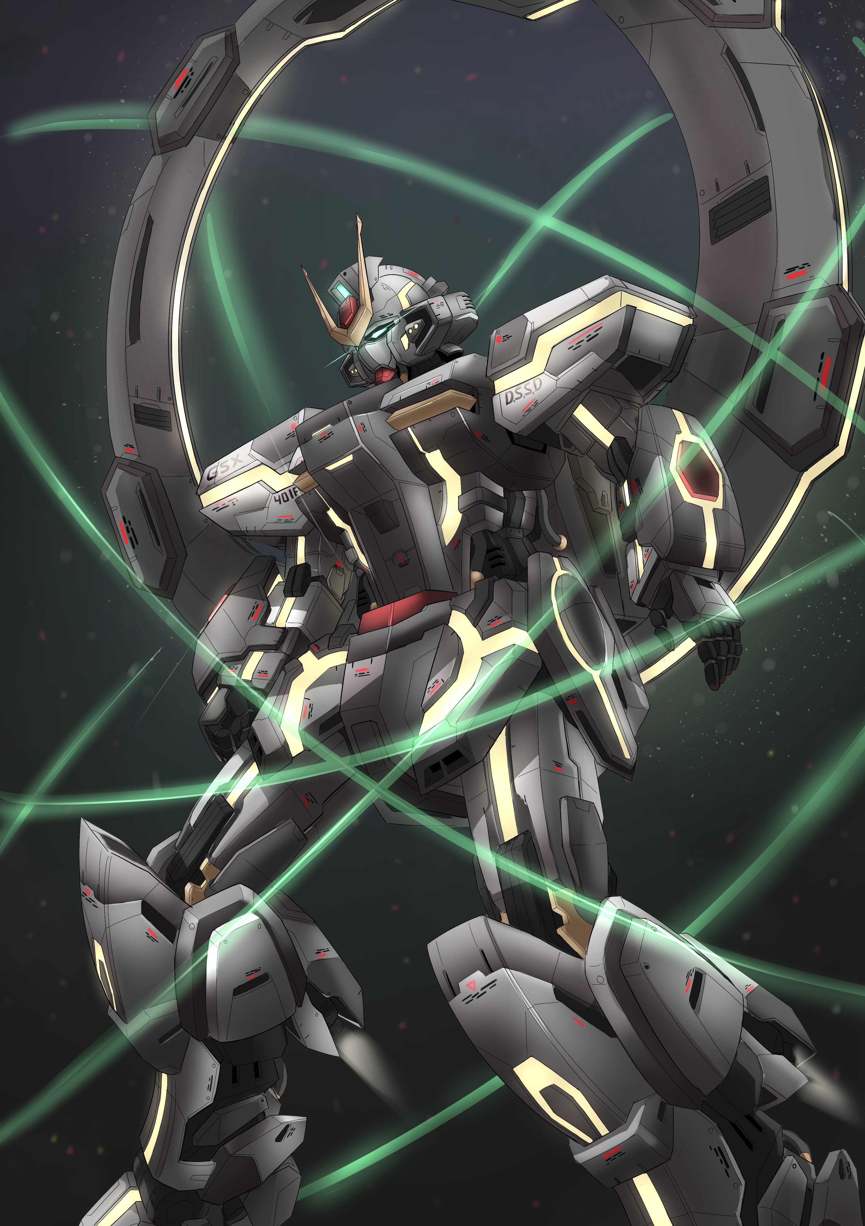 Anime 3000x4250 Stargazer Gundam Mobile Suit Gundam SEED C.E. 73: STARGAZER anime mechs Gundam Super Robot Taisen artwork digital art fan art