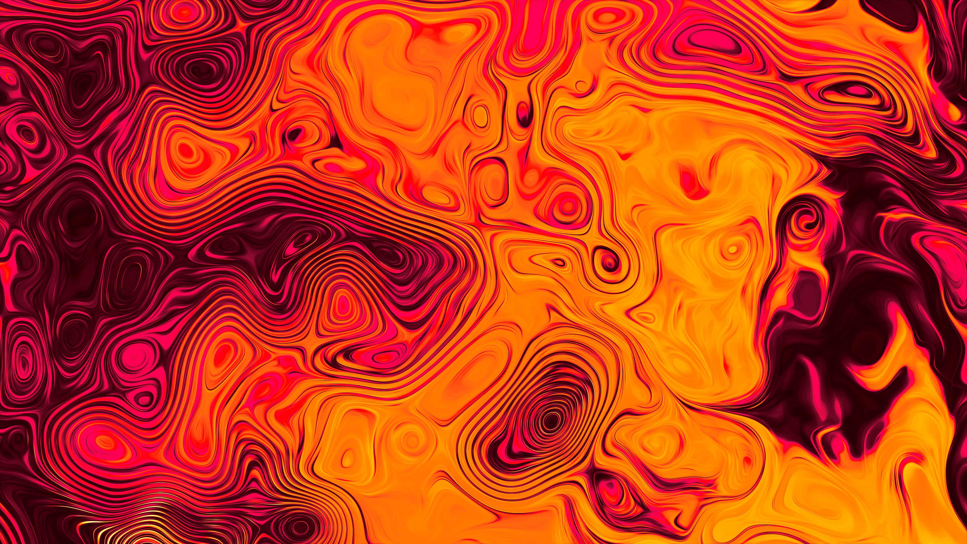 General 3840x2160 abstract pattern liquid wavy lines digital art shapes