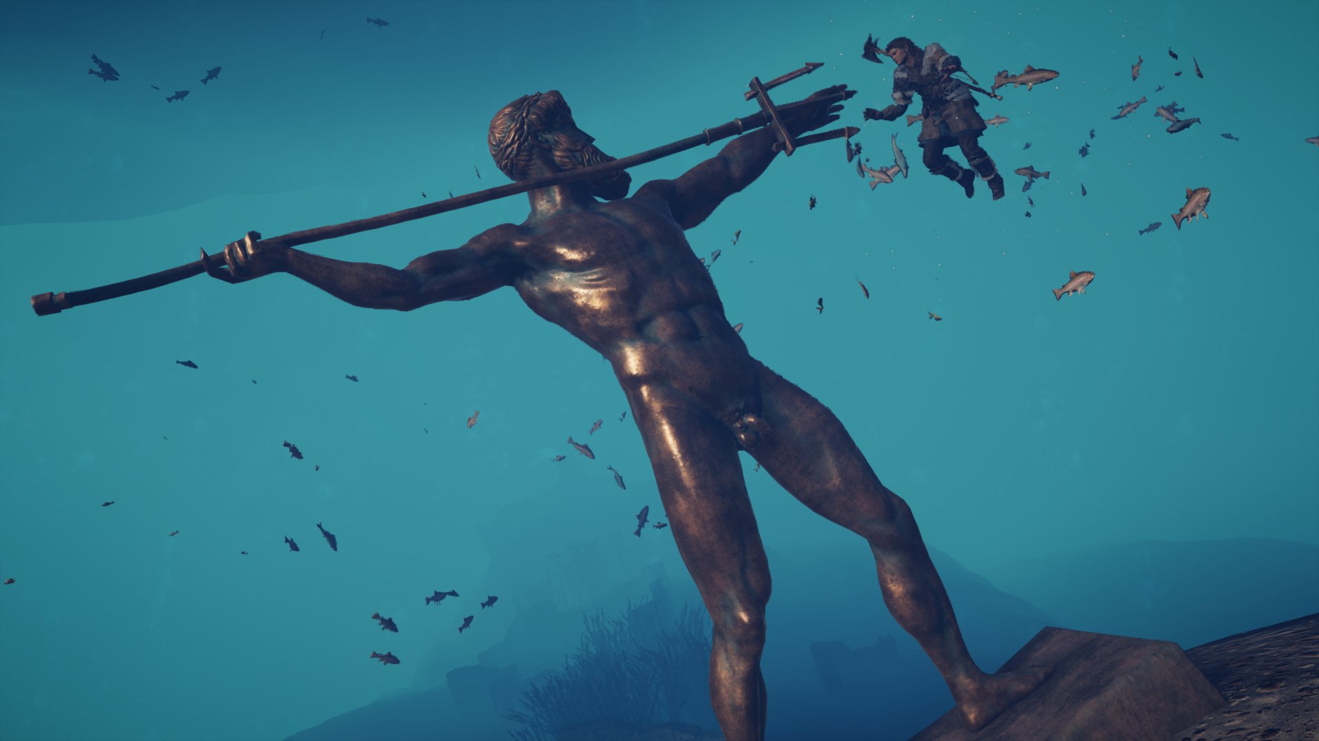 General 1920x1080 Assassin's Creed: Odyssey video games video game art Poseidon