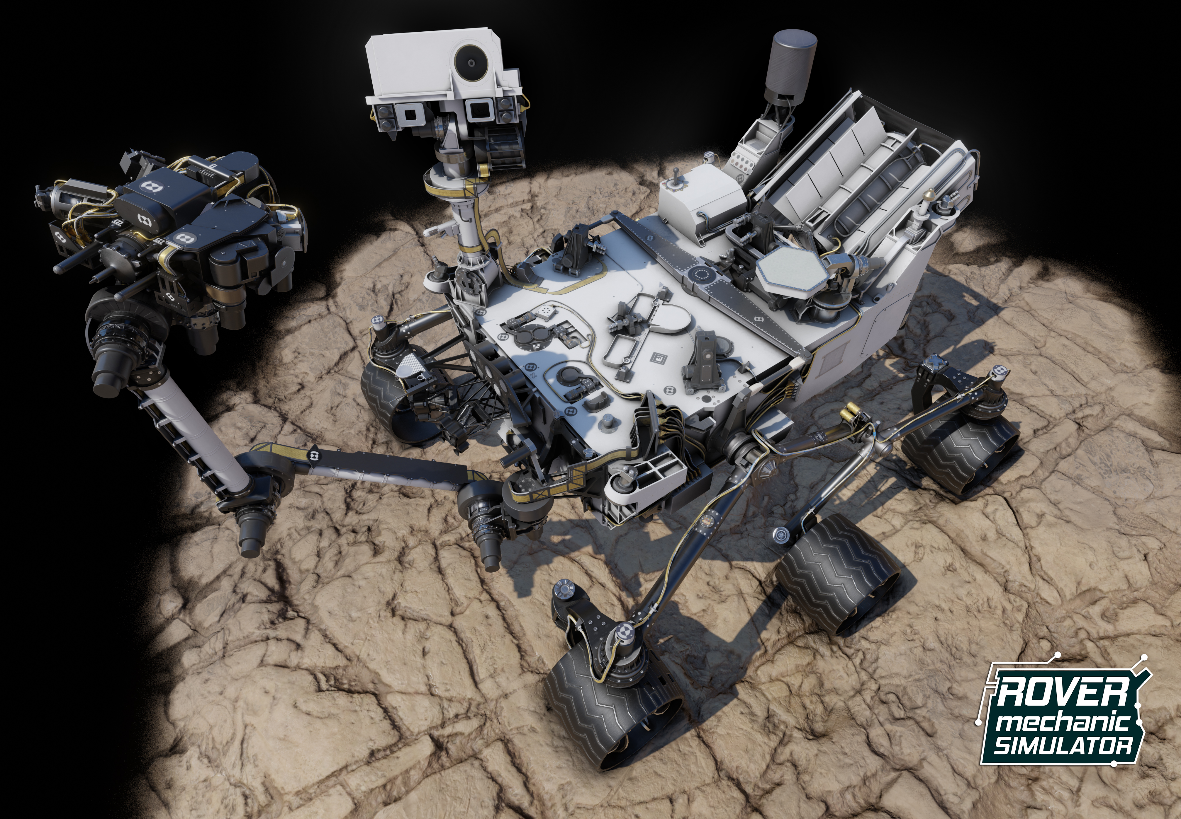 General 4028x2796 Curiosity vehicle space art mars rover video games