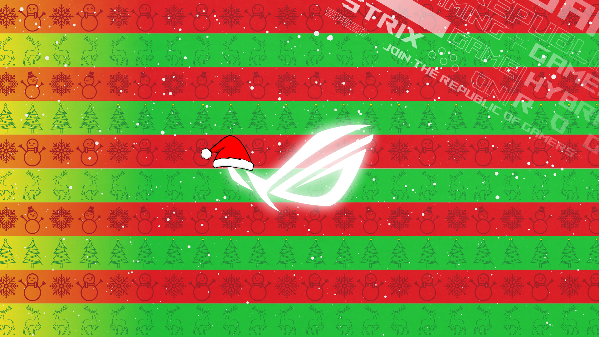 General 1920x1080 Christmas snow technology Republic of Gamers ASUS hardware
