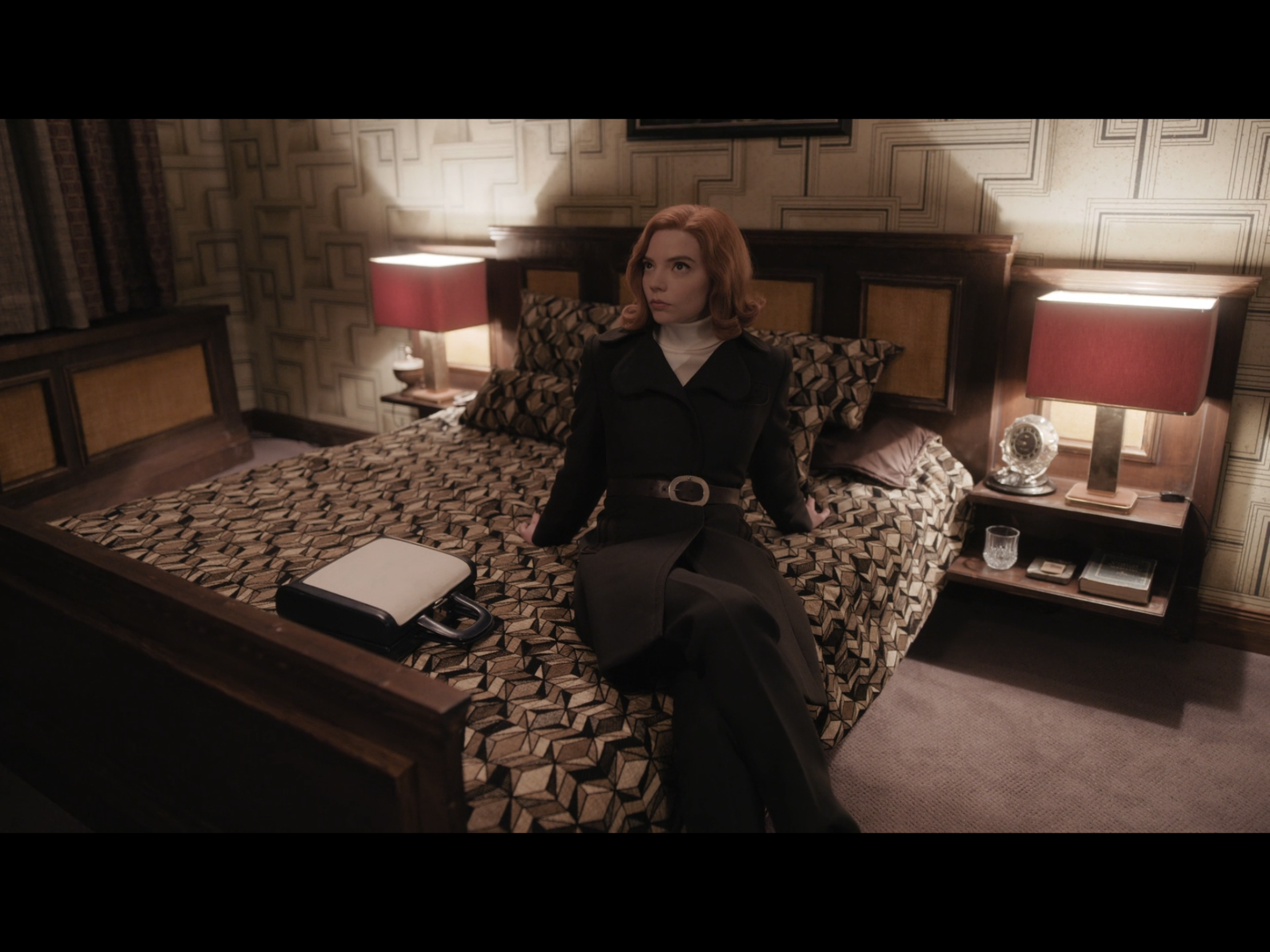 People 2224x1668 The Queen's Gambit Anya Taylor-Joy  women actress sitting in bed TV series