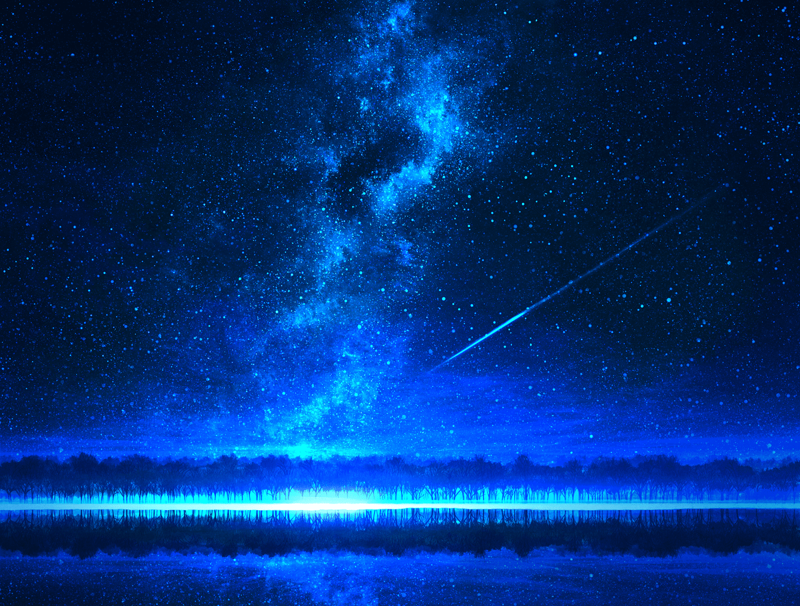 General 1600x1212 digital art artwork nature landscape sky stars night