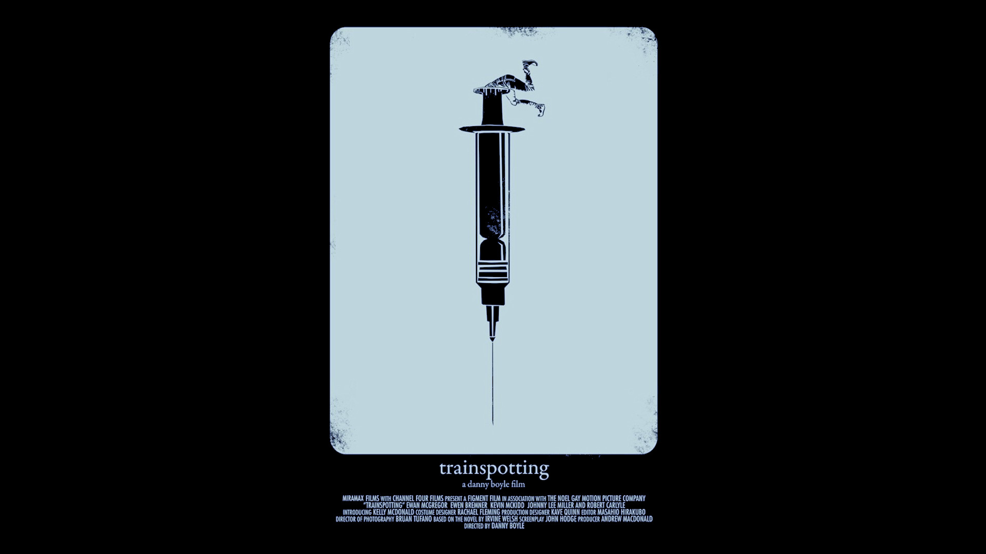 General 1920x1080 Trainspotting movies poster syringe