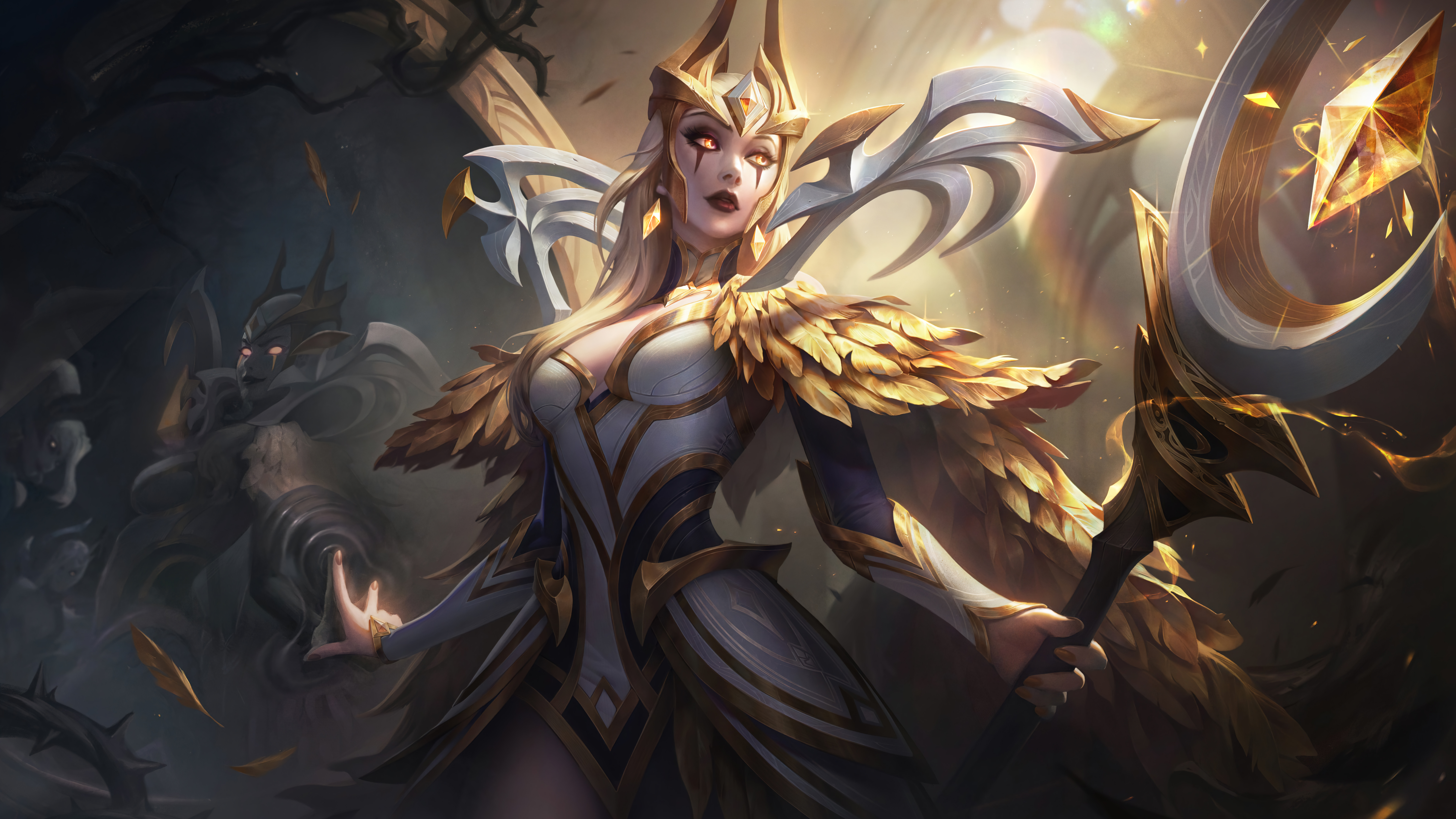 General 7680x4320 LeBlanc (League of Legends) League of Legends Riot Games digital art video game girls video game characters fantasy girl coven (League of Legends) GZG Prestige Edition (League of Legends)