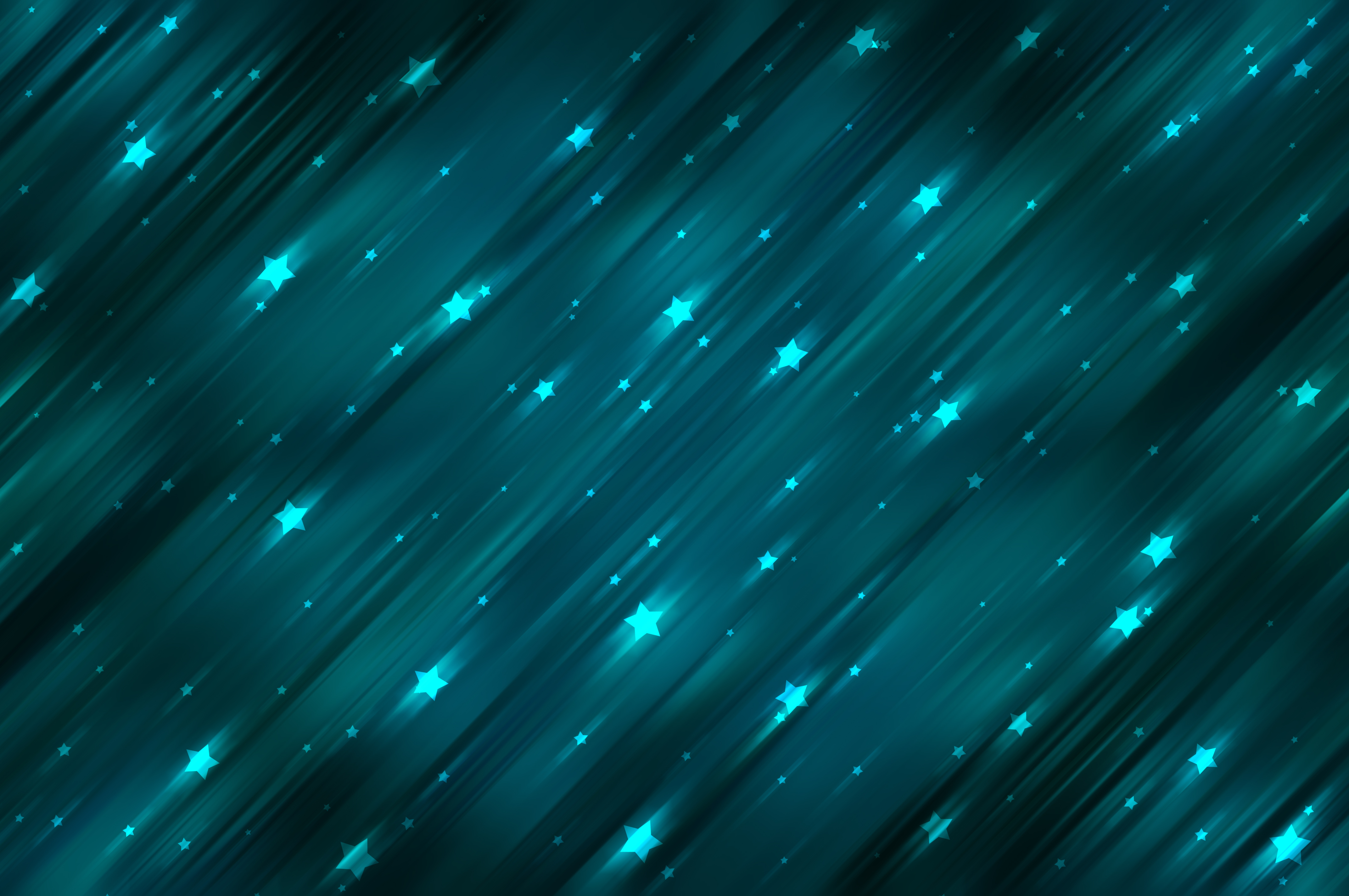 General 4288x2848 abstract illustration lights stars lines pattern blue green space turquoise