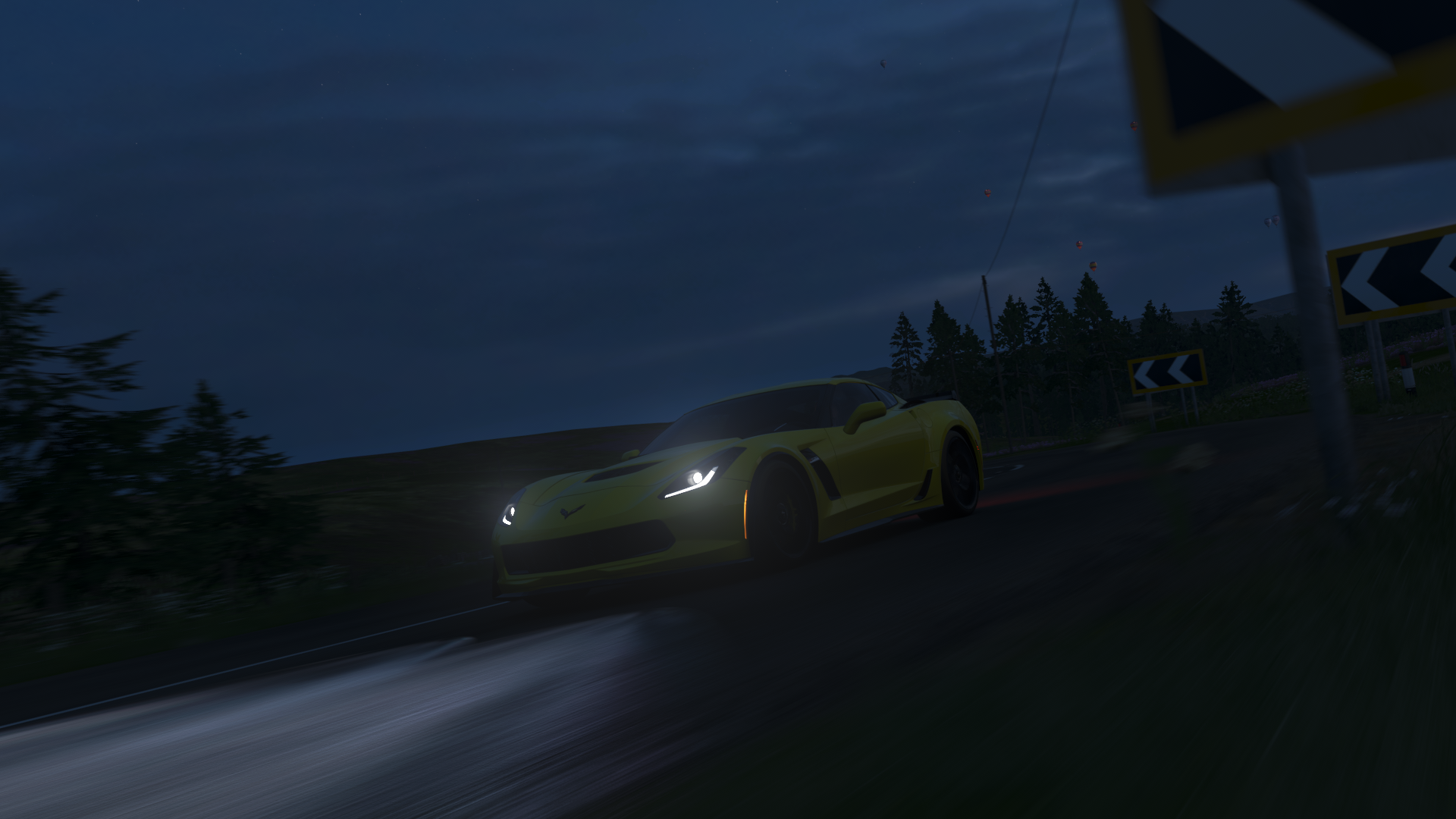 General 1920x1080 Forza Horizon 4 Corvette video games car vehicle yellow cars screen shot