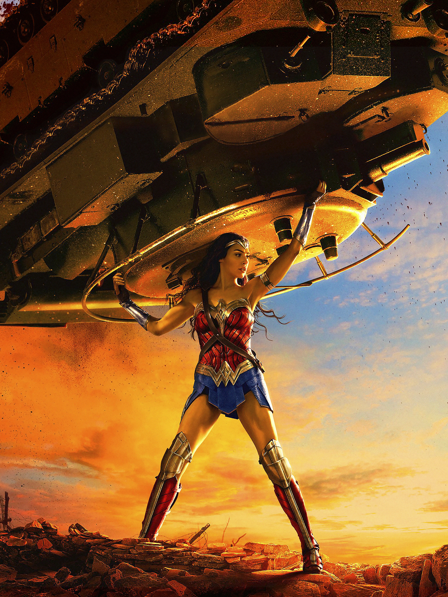 General 1536x2048 Wonder Woman Gal Gadot women DC Extended Universe movies superheroines tank