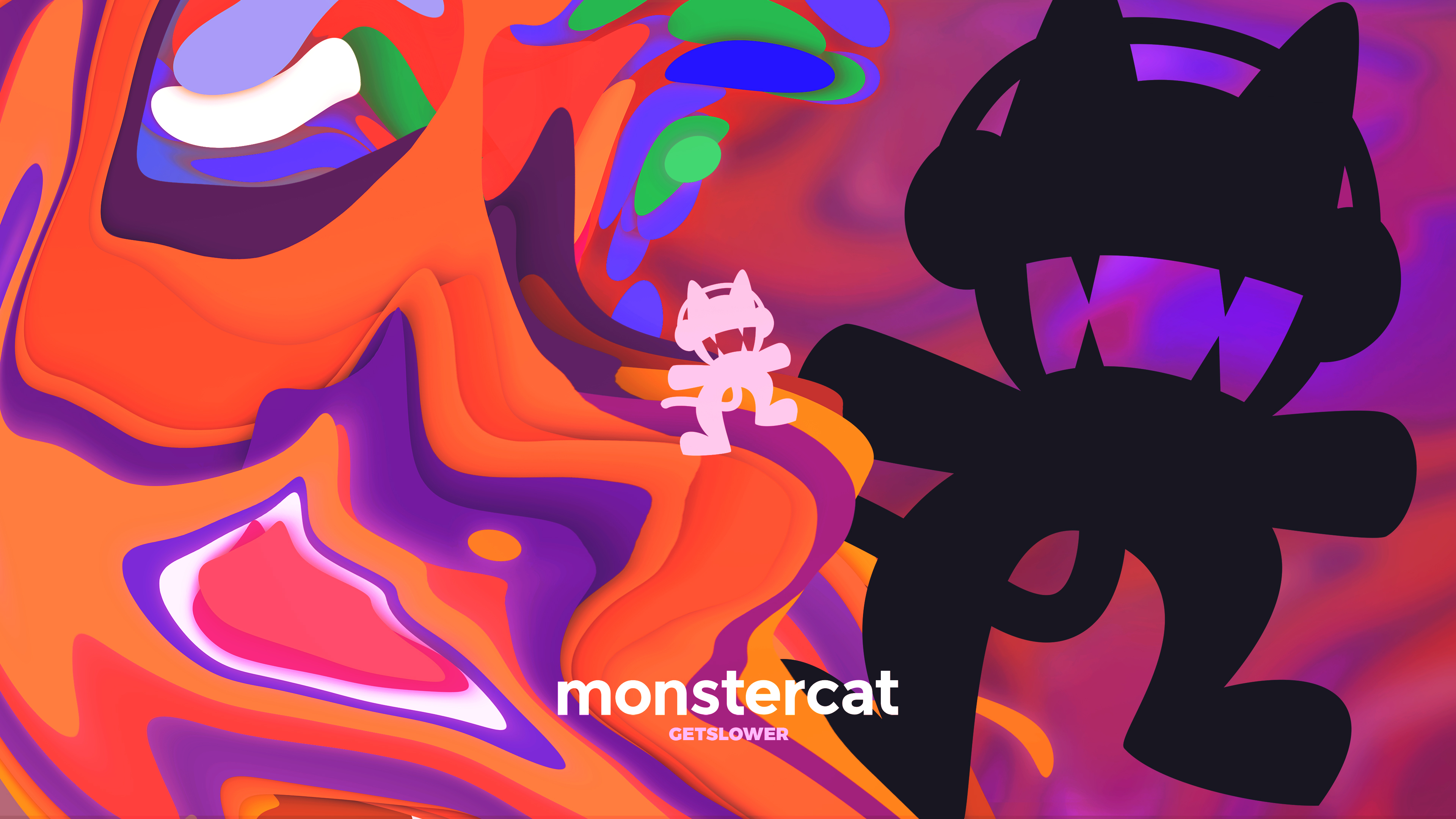 General 3840x2160 Monstercat music colorful shapes abstract Record label