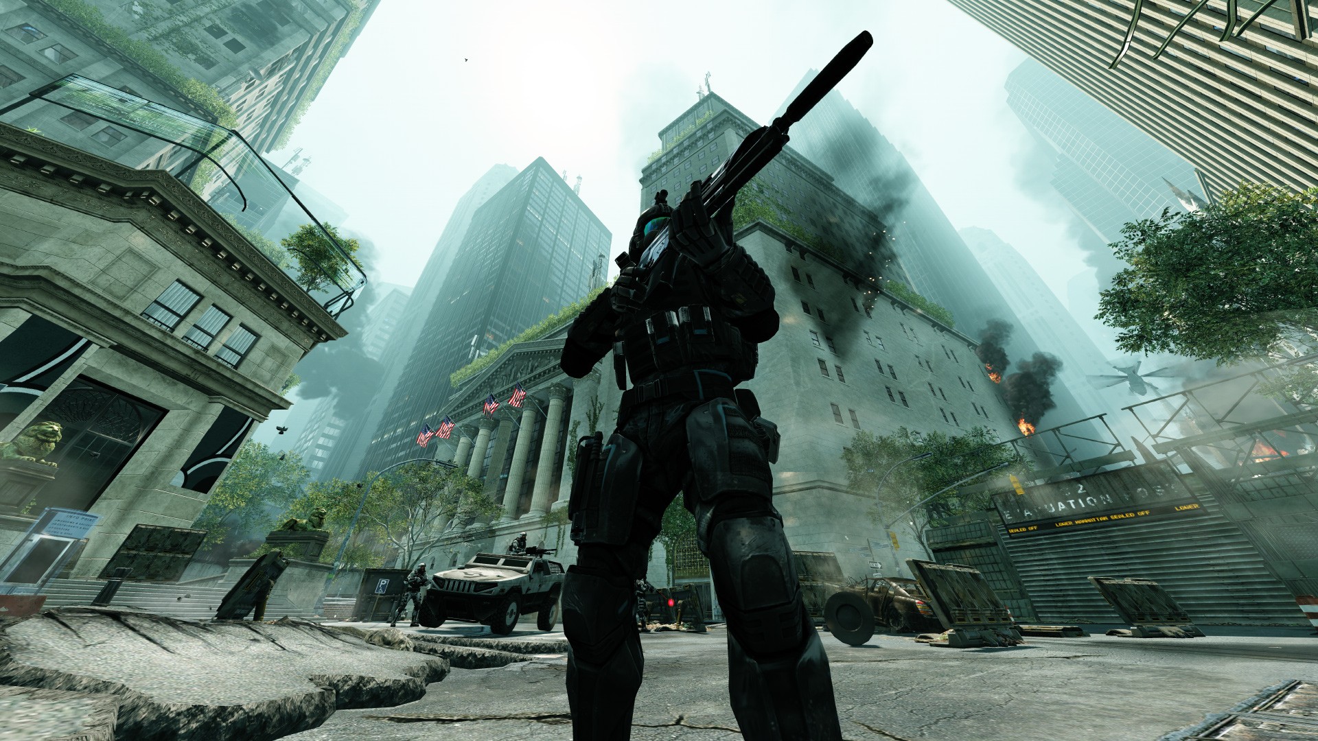 General 1920x1080 Crysis Crysis 2 video games city gun soldier Crytek Electronic Arts