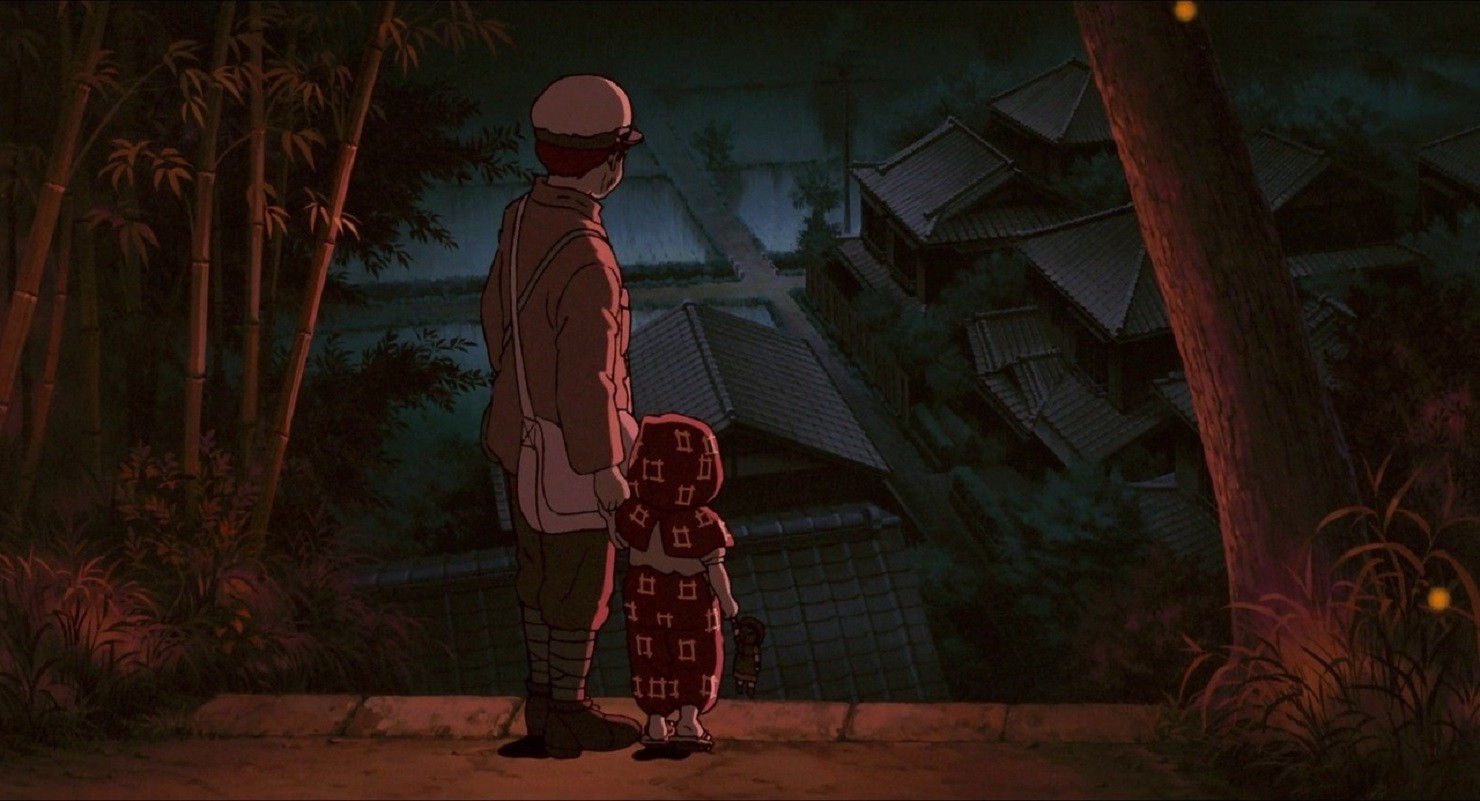 Anime 1480x801 Grave of the Fireflies Studio Ghibli anime World War II bamboo villages