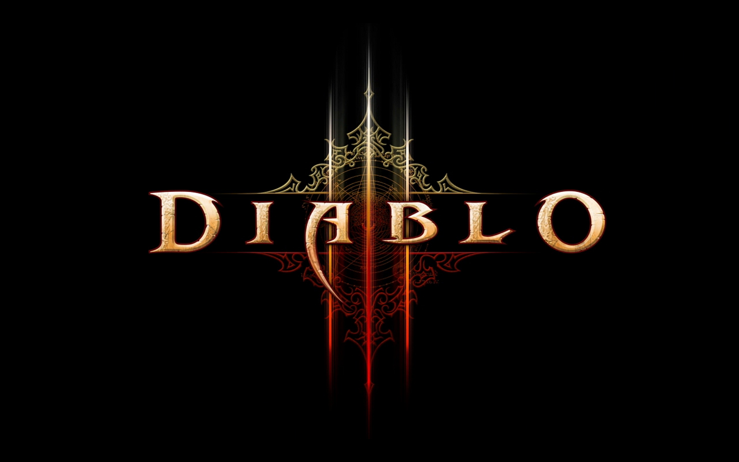 General 2560x1600 Diablo Game CG Diablo III PC gaming video games simple background