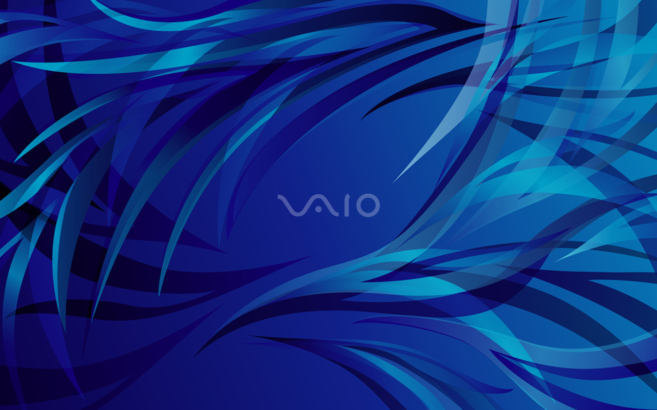 General 1280x800 VAIO Sony blue shapes brand