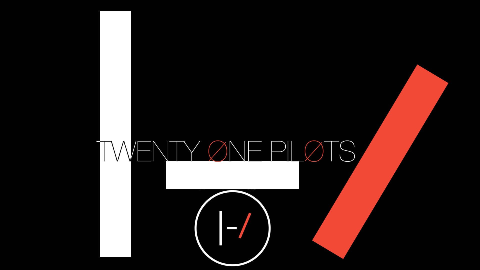 General 1920x1080 Twenty One Pilots music logo band typography minimalism simple background