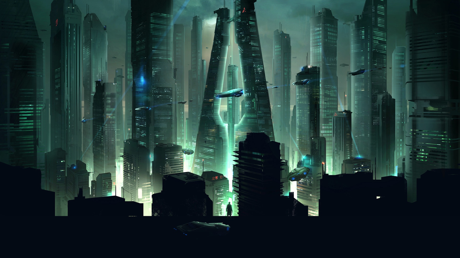 General 1920x1080 science fiction futuristic futuristic city artwork