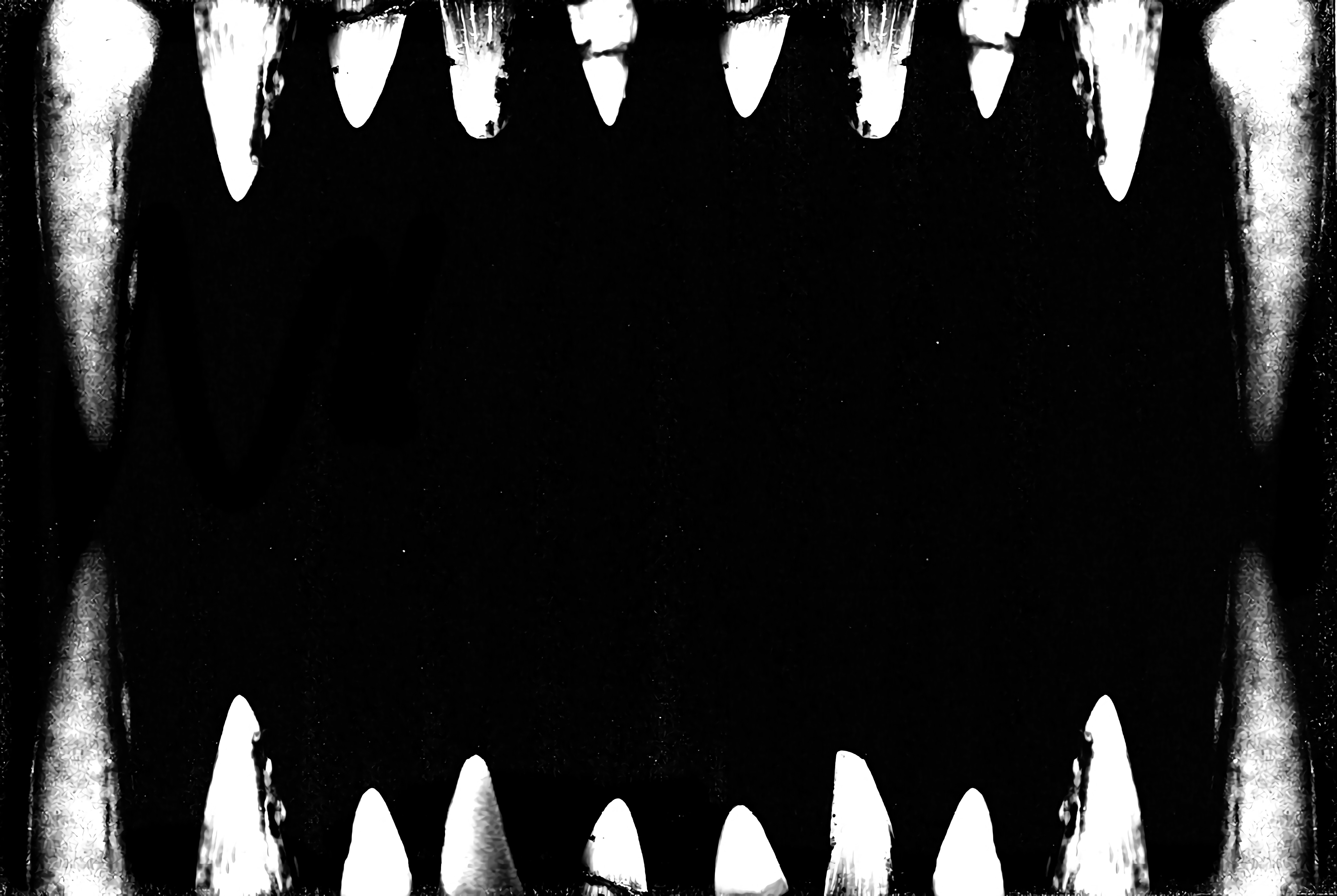 General 4176x2800 artwork modern digital art Nick McFarlane fangs black background black