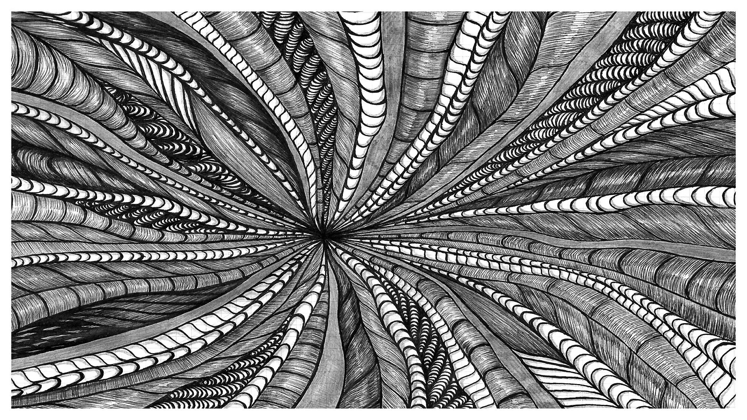 General 2560x1440 line art artwork pencil drawing pattern drawing shapes simple background abstract ink monochrome