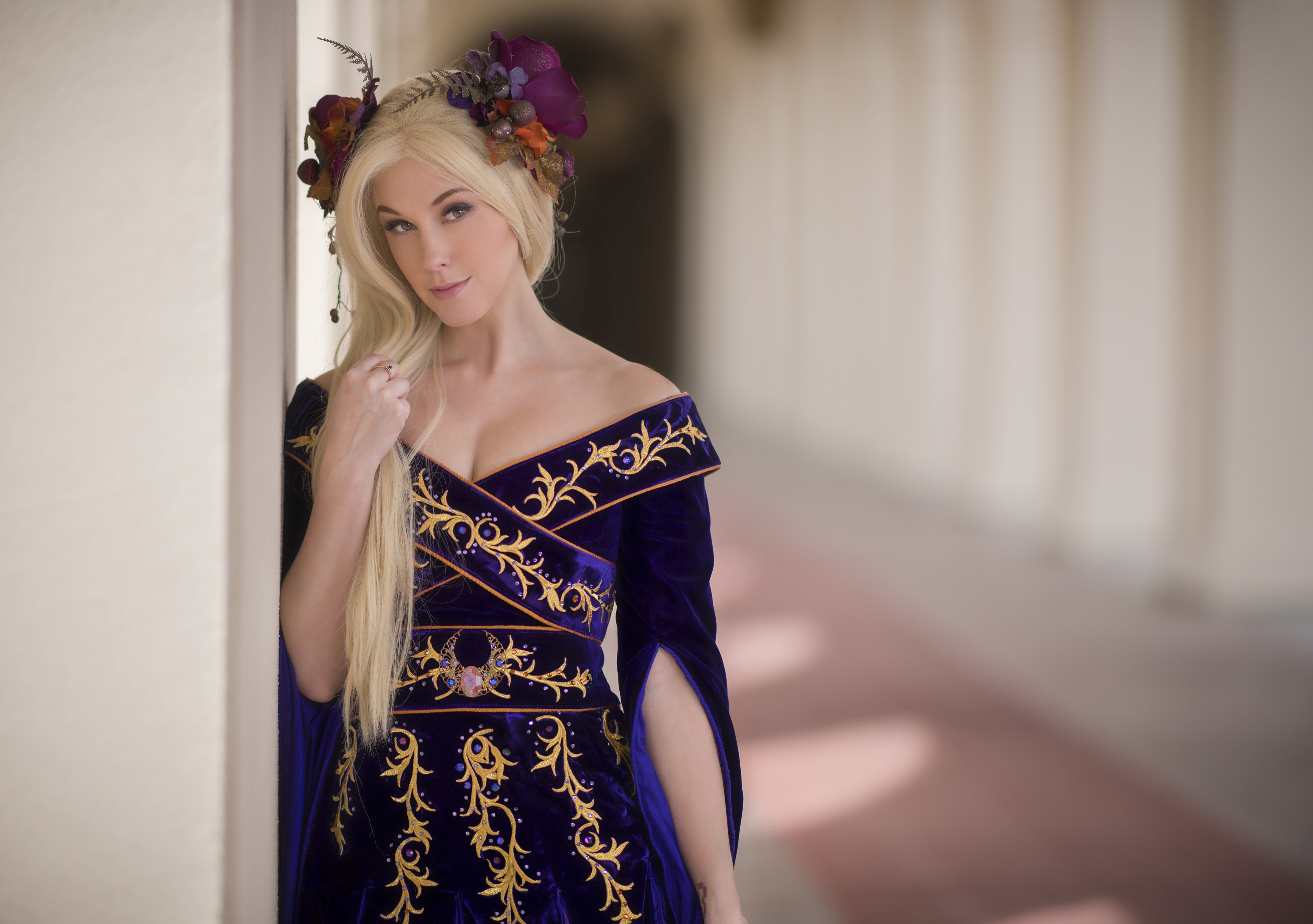 People 4278x3012 fantasy girl purple clothing women blonde Meg Turney Queen (royalty)