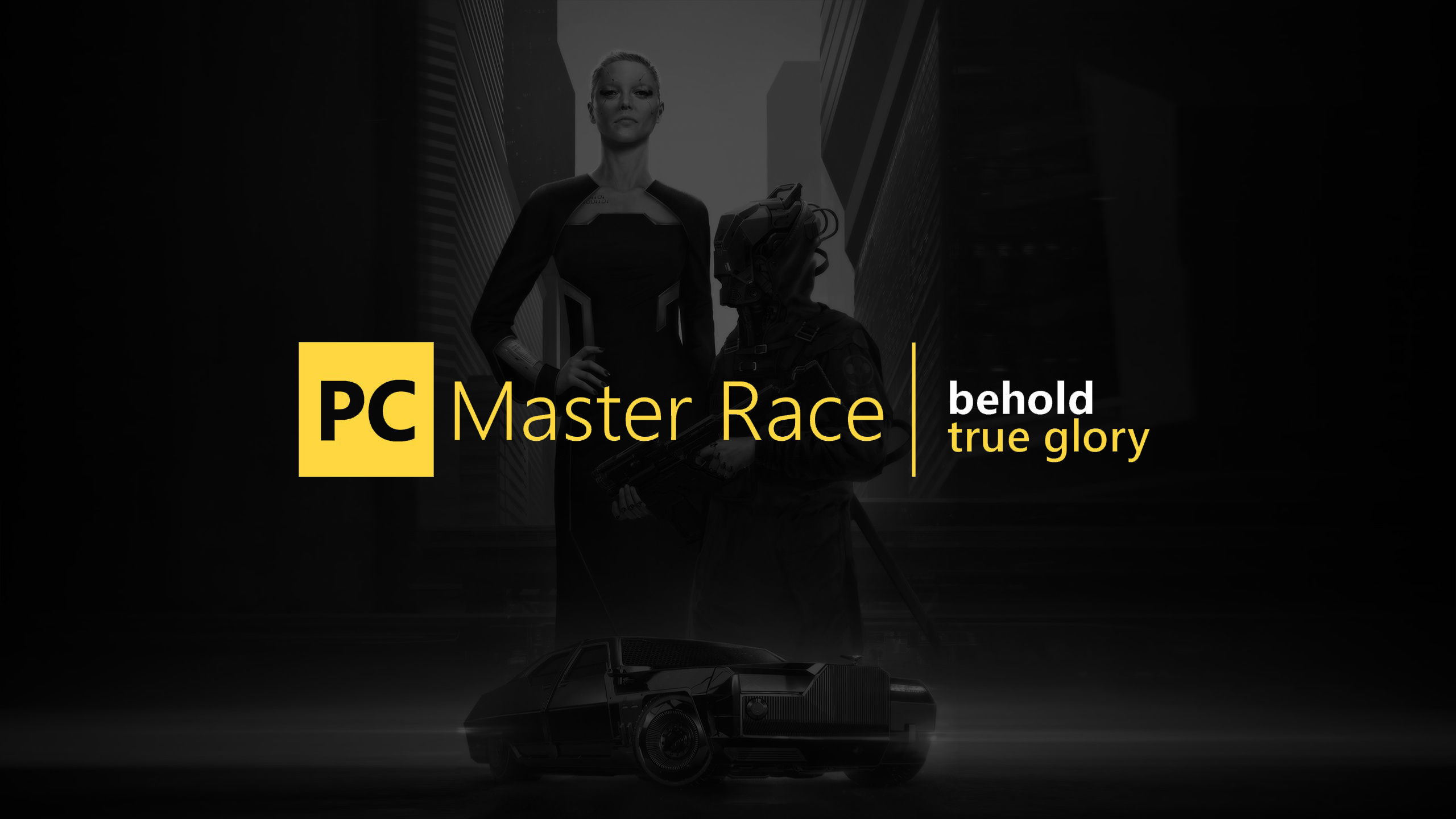 General 2560x1440 PC Master  Race PC gaming logo digital art text