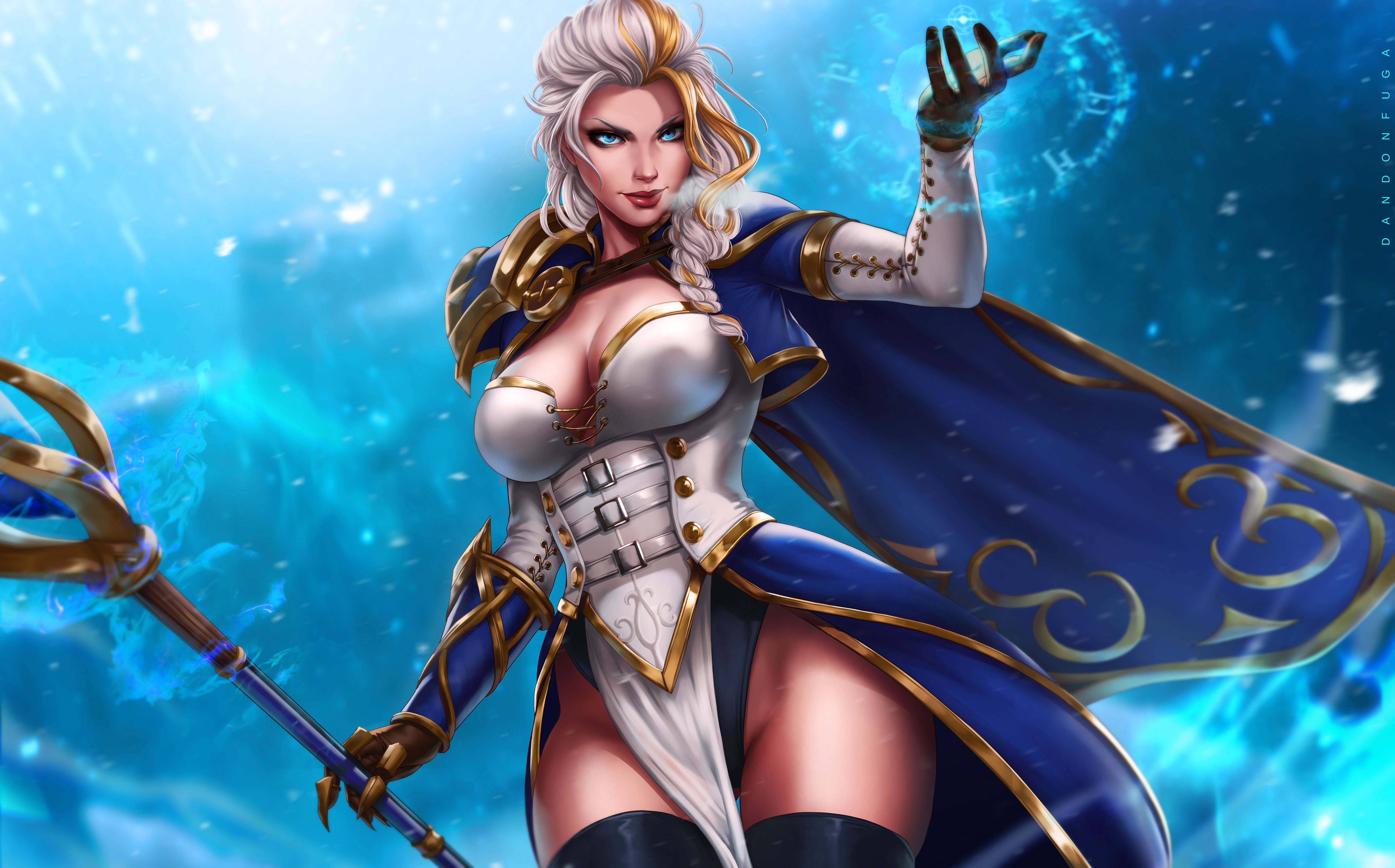 General 6500x4046 big boobs Jaina Proudmoore fantasy girl World of Warcraft fan art fantasy art PC gaming video game warriors Dandonfuga digital art