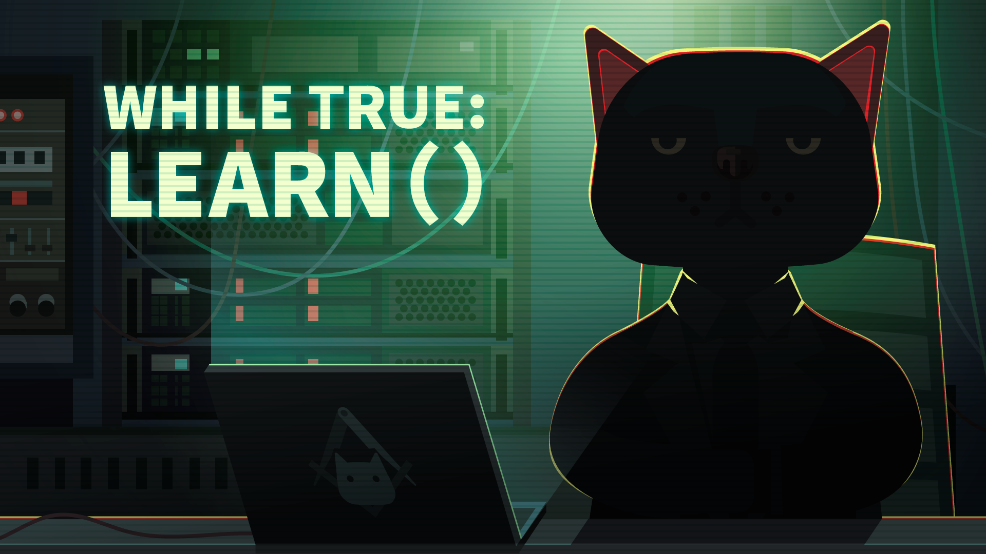 General 1920x1080 while True: learn() video games video game art