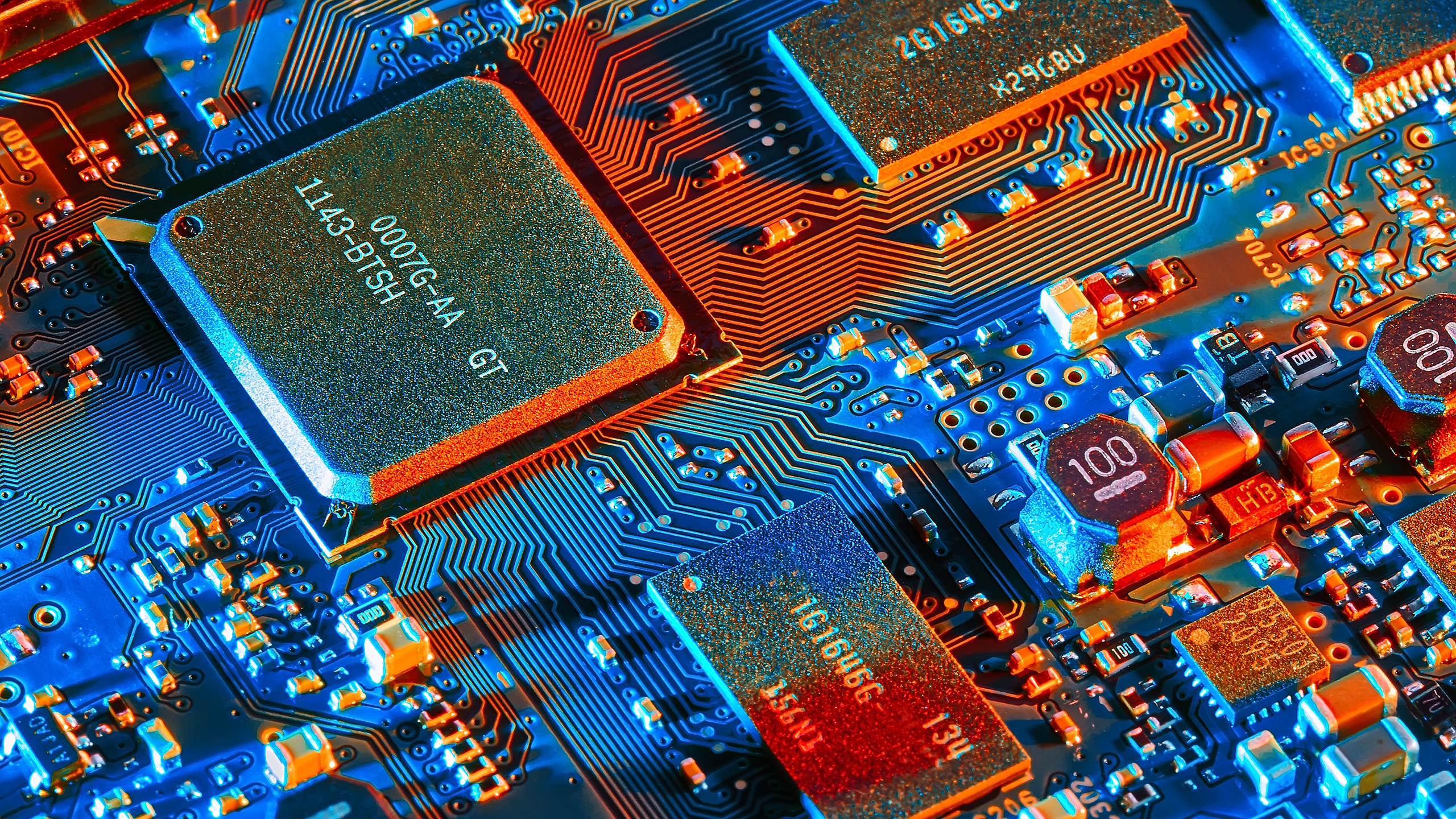 General 2560x1440 circuit boards microchip technology chips hardware closeup