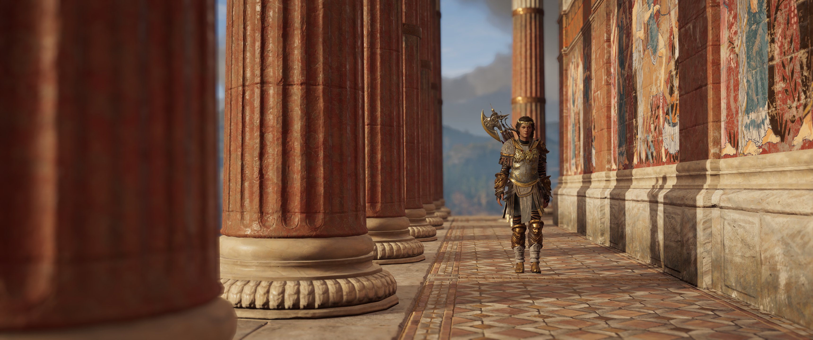 General 3440x1440 Assassin's Creed video games screen shot Assassin's Creed Odyssey Kassandra video game characters Ubisoft