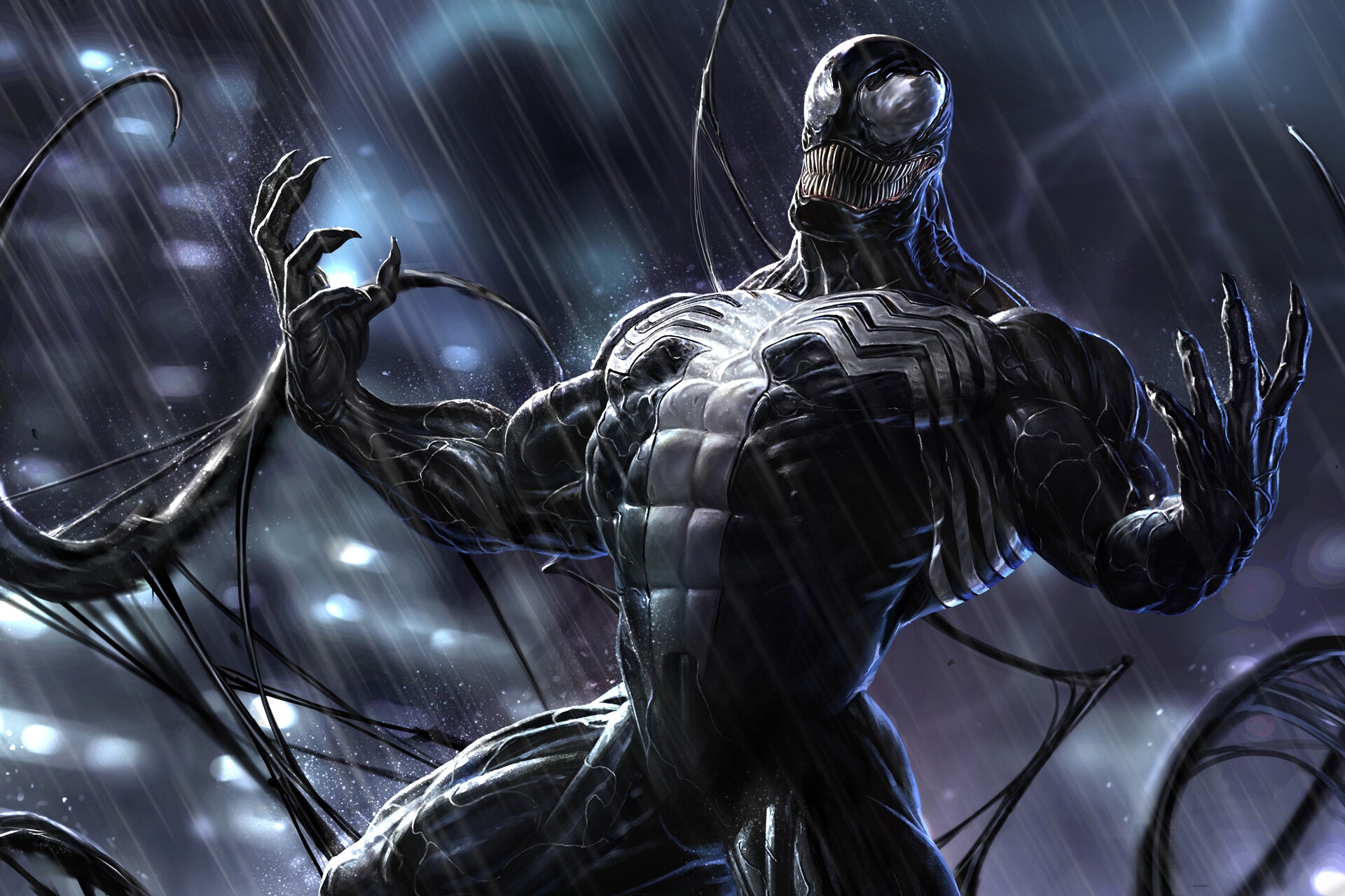 General 1920x1280 artwork creature Venom Marvel Comics digital art