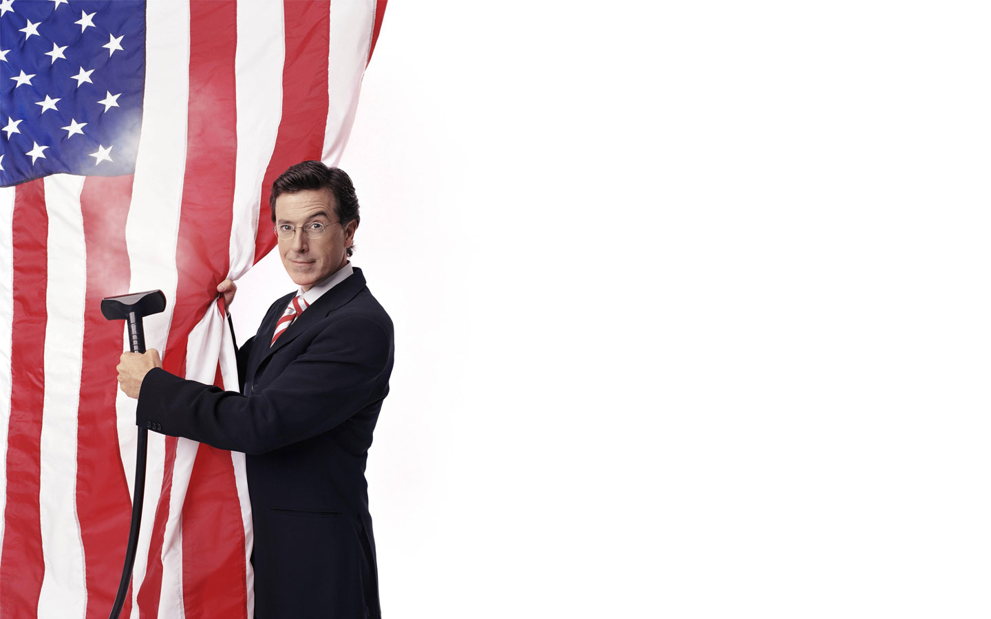 General 1440x900 Stephen Colbert American flag men white background suits
