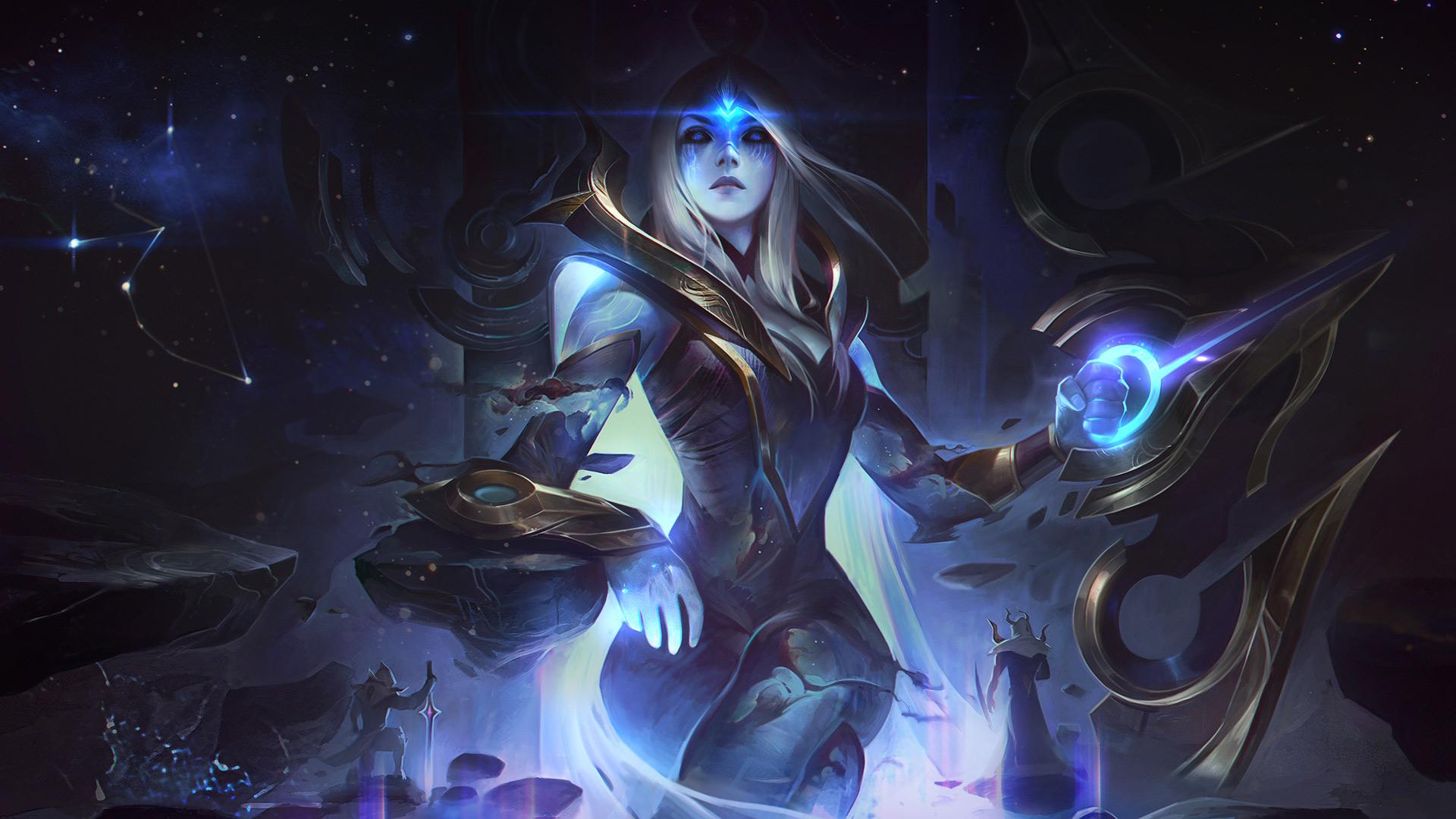 General 1920x1080 League of Legends ADC Adcarry Ashe (League of Legends) fantasy art fantasy girl video game characters video game girls PC gaming video game art fist blonde girls with guns bow