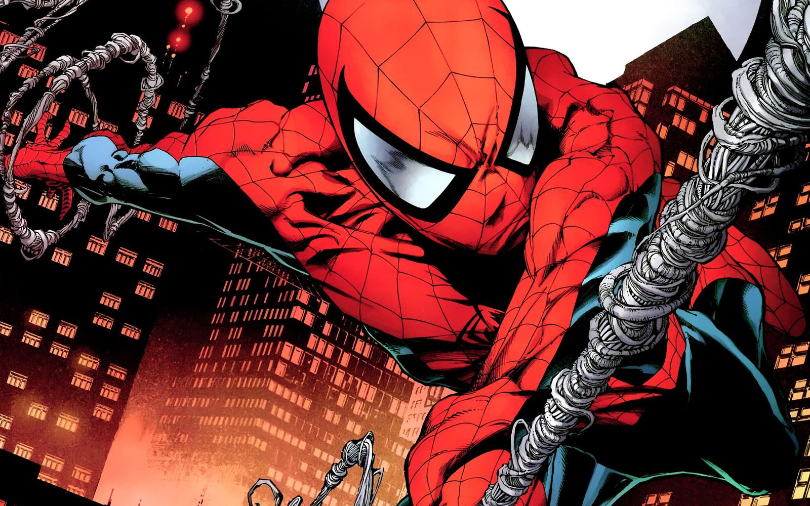 General 1600x1000 Spider-Man swings comic art superhero