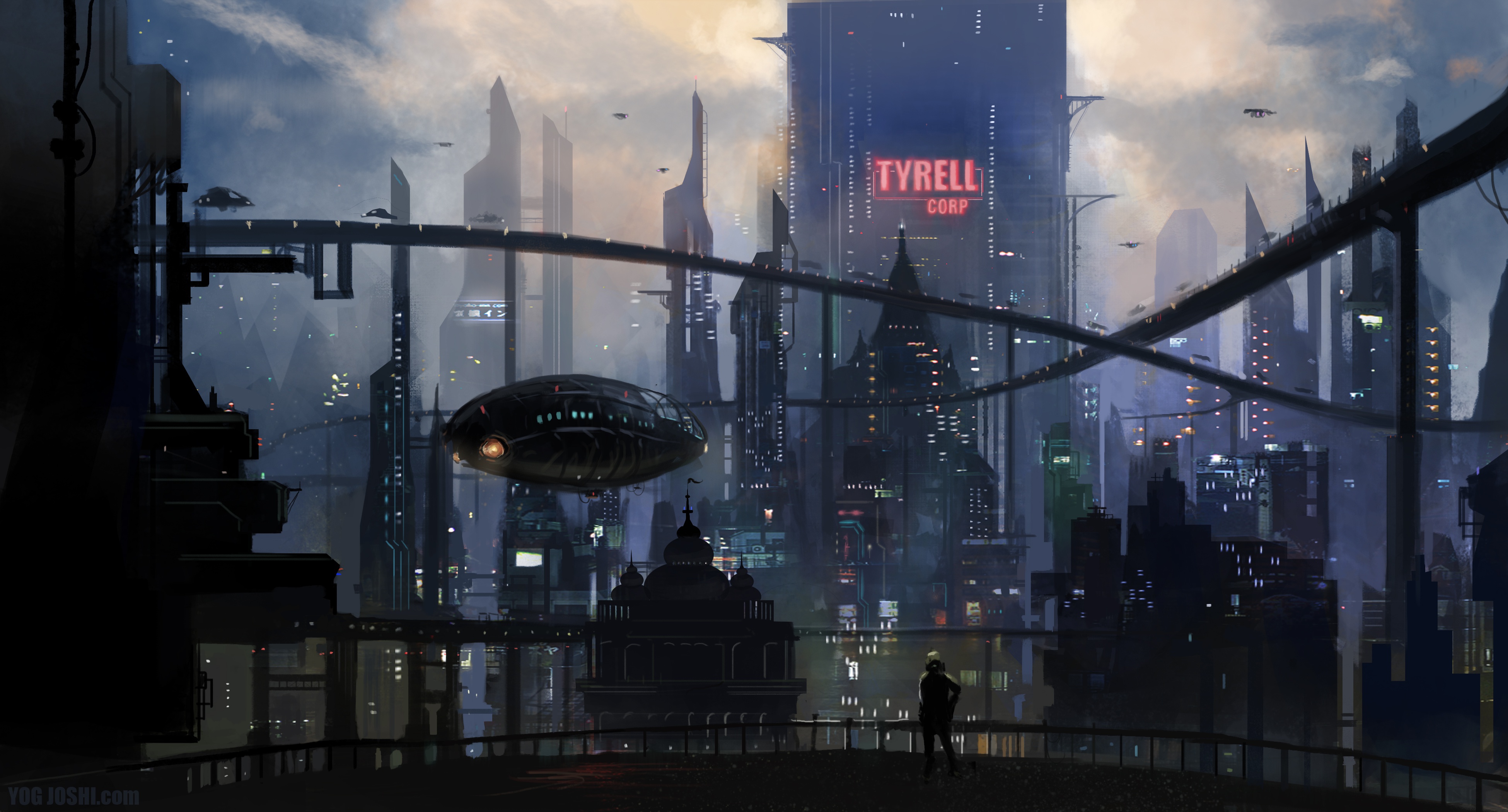 General 3900x2100 Blade Runner futuristic city futuristic city cityscape science fiction artwork