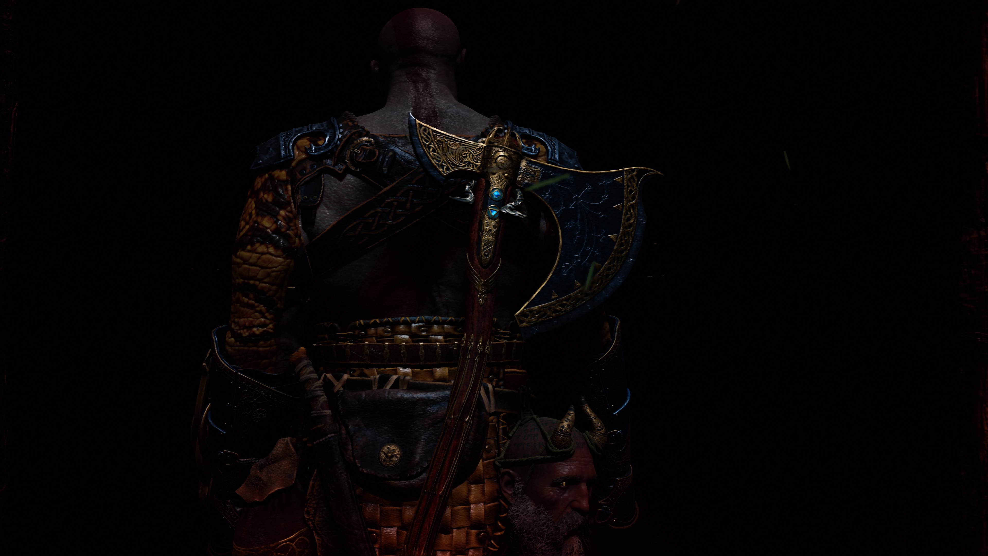 General 3840x2160 God of War video game art PlayStation 4 video games video game characters Kratos dark
