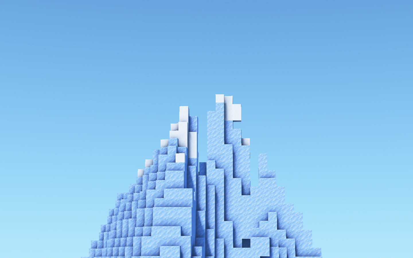 General 1440x900 Minecraft video games minimalism video game landscape Mojang