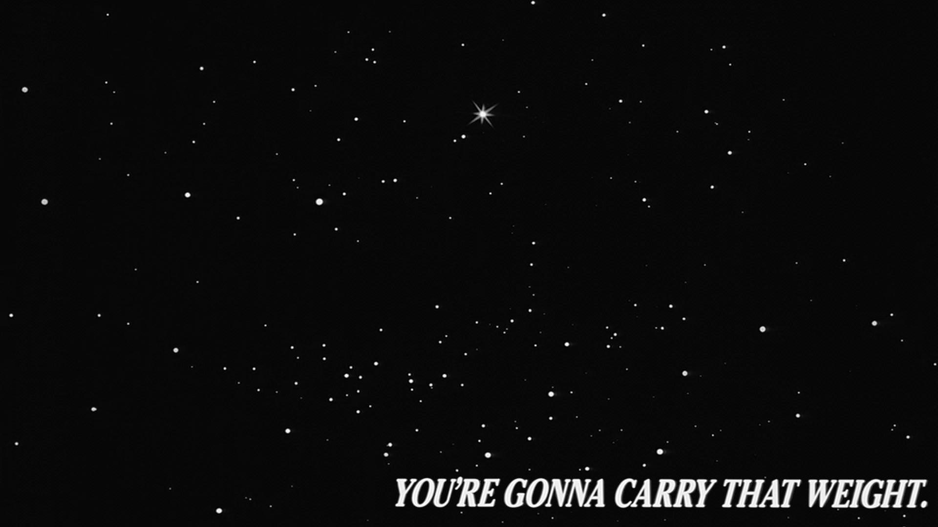 Anime 1920x1080 Cowboy Bebop you're gonna carry that weight minimalism quote