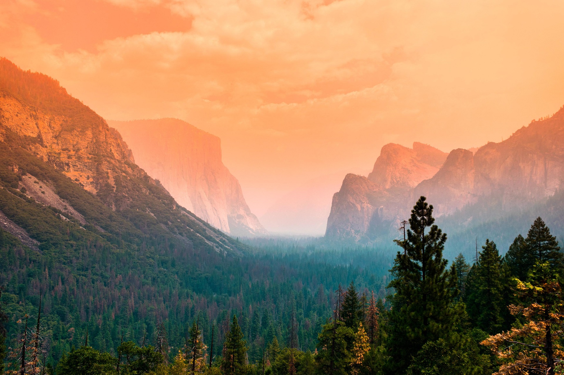 General 1920x1279 nature landscape trees forest mountains Yosemite National Park El Capitan California USA