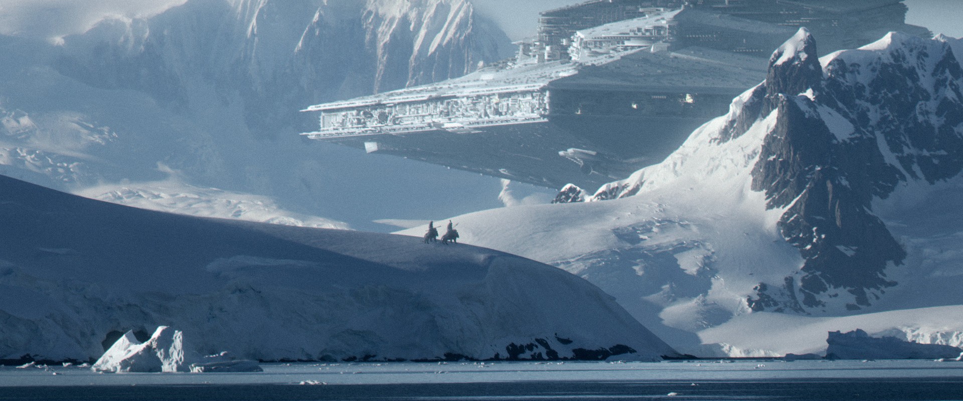 General 1920x800 Star Wars Star Destroyer science fiction snow winter