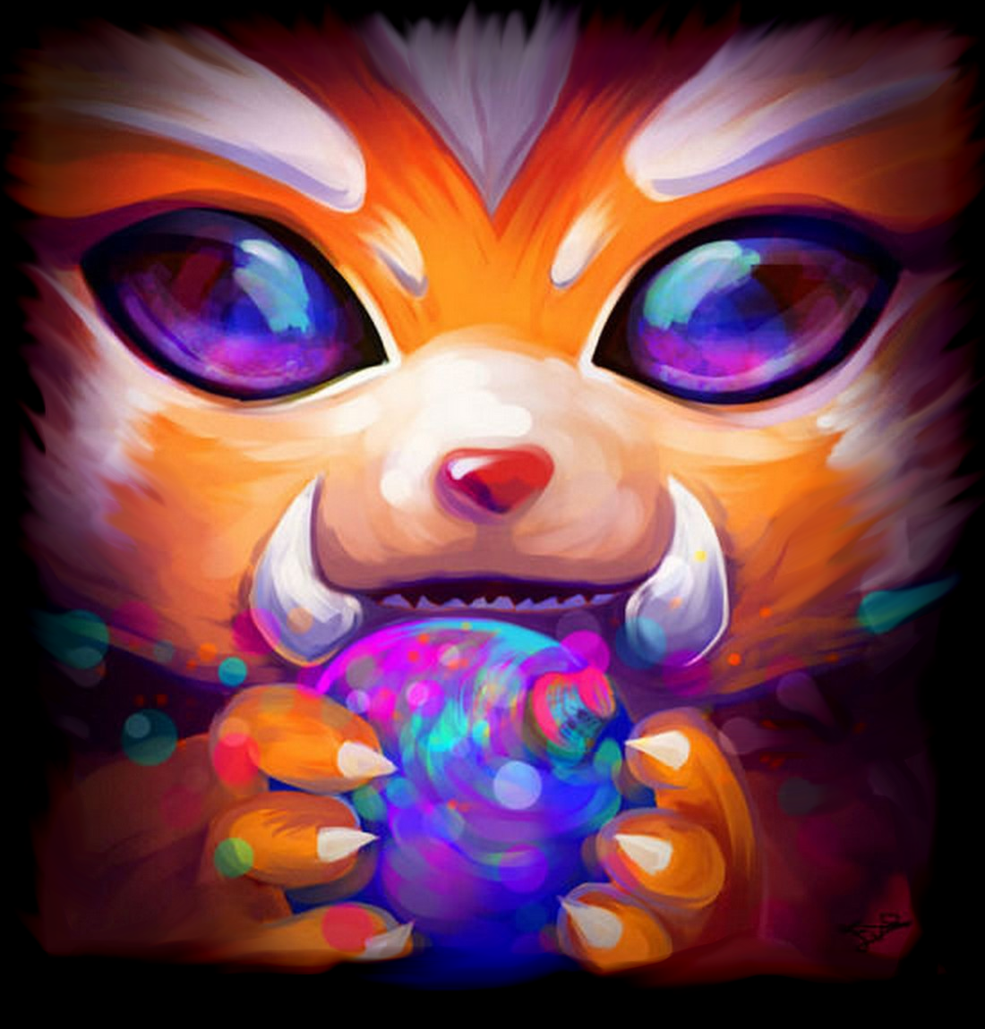 General 1100x1150 League of Legends Gnar (League of Legends) painting PC gaming