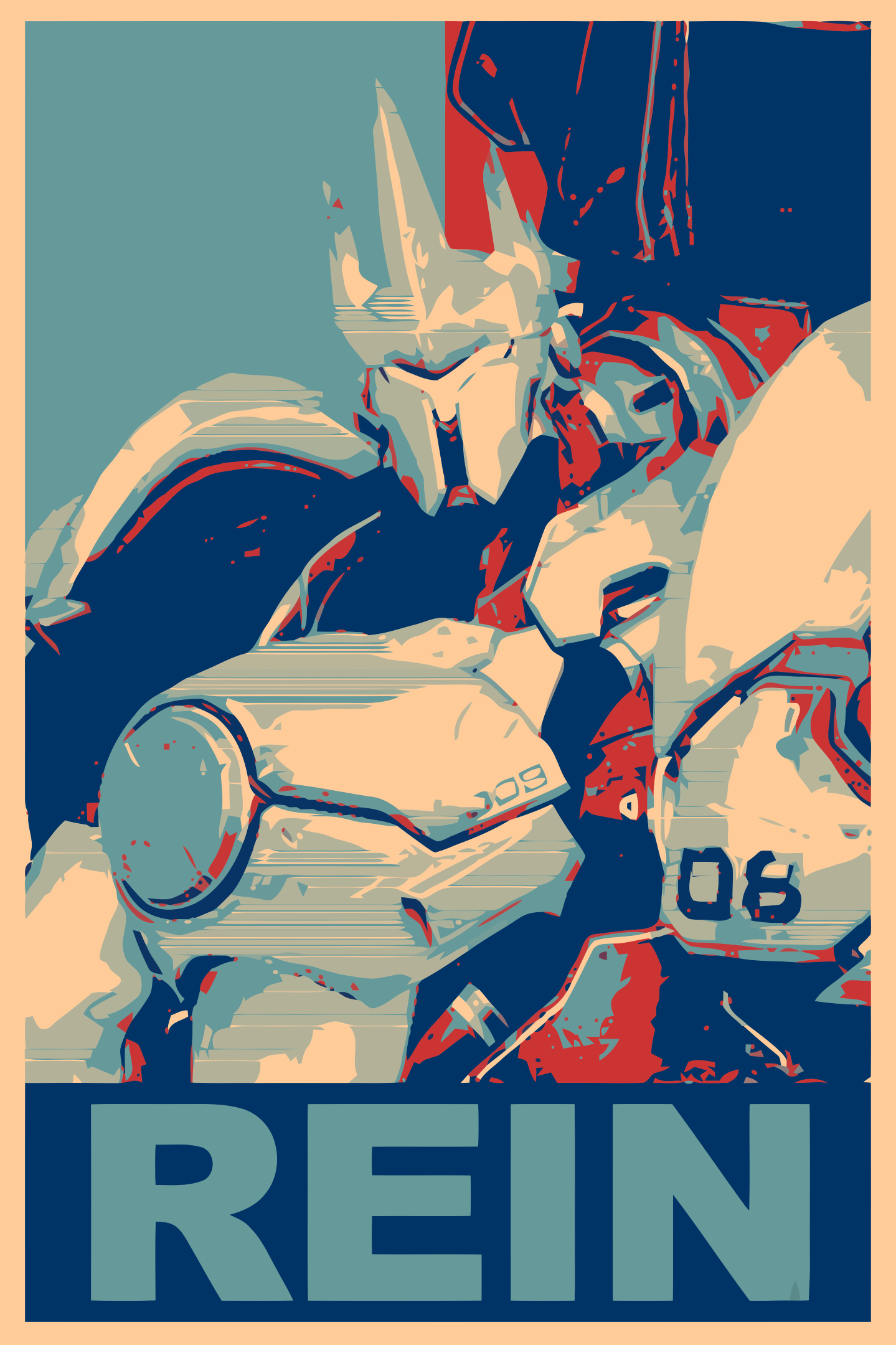 General 1439x2160 propaganda Reinhardt (Overwatch) Overwatch video game characters video games Hope posters