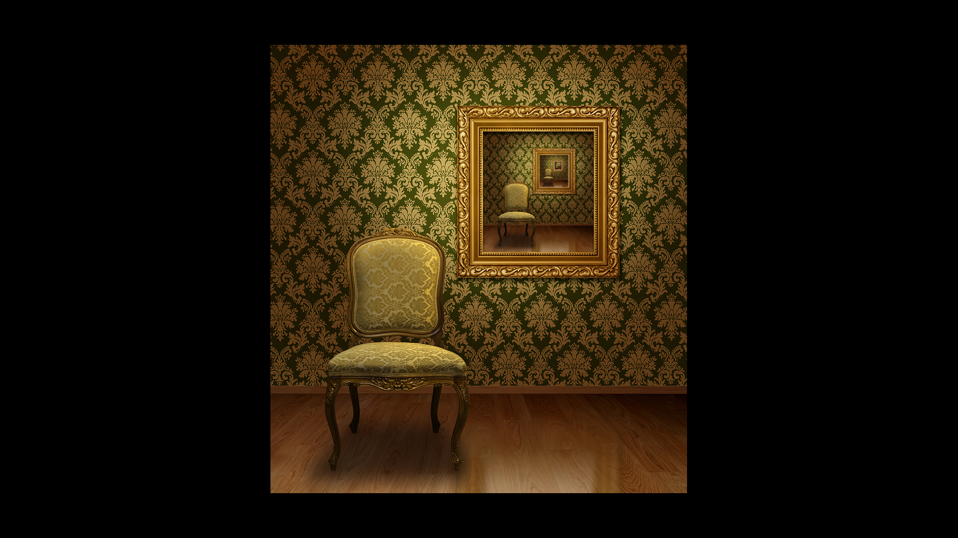 General 1920x1080 repetition room vintage chair picture frames picture