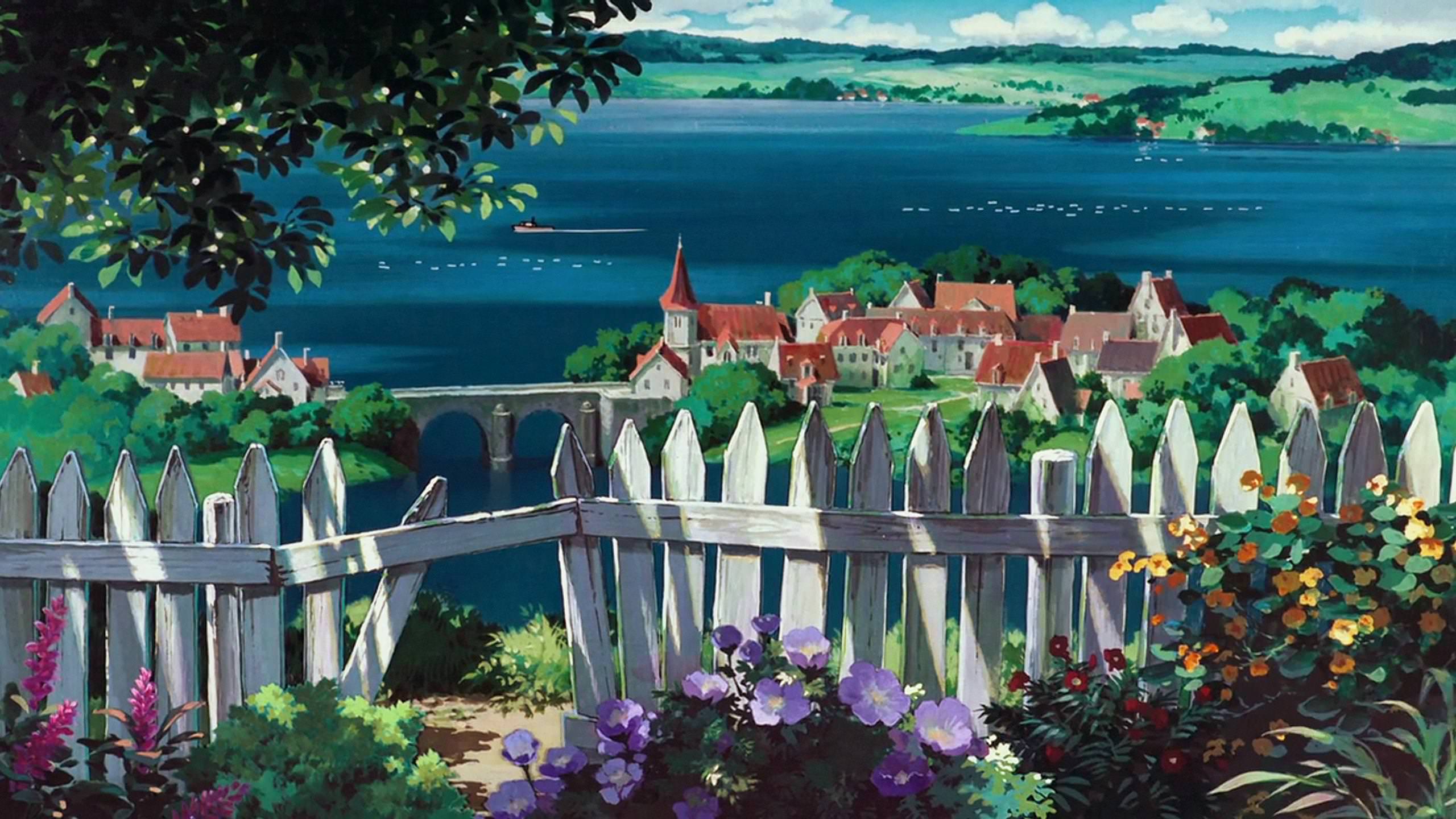 Anime 2560x1440 anime Studio Ghibli Kiki's Delivery Service upscaled